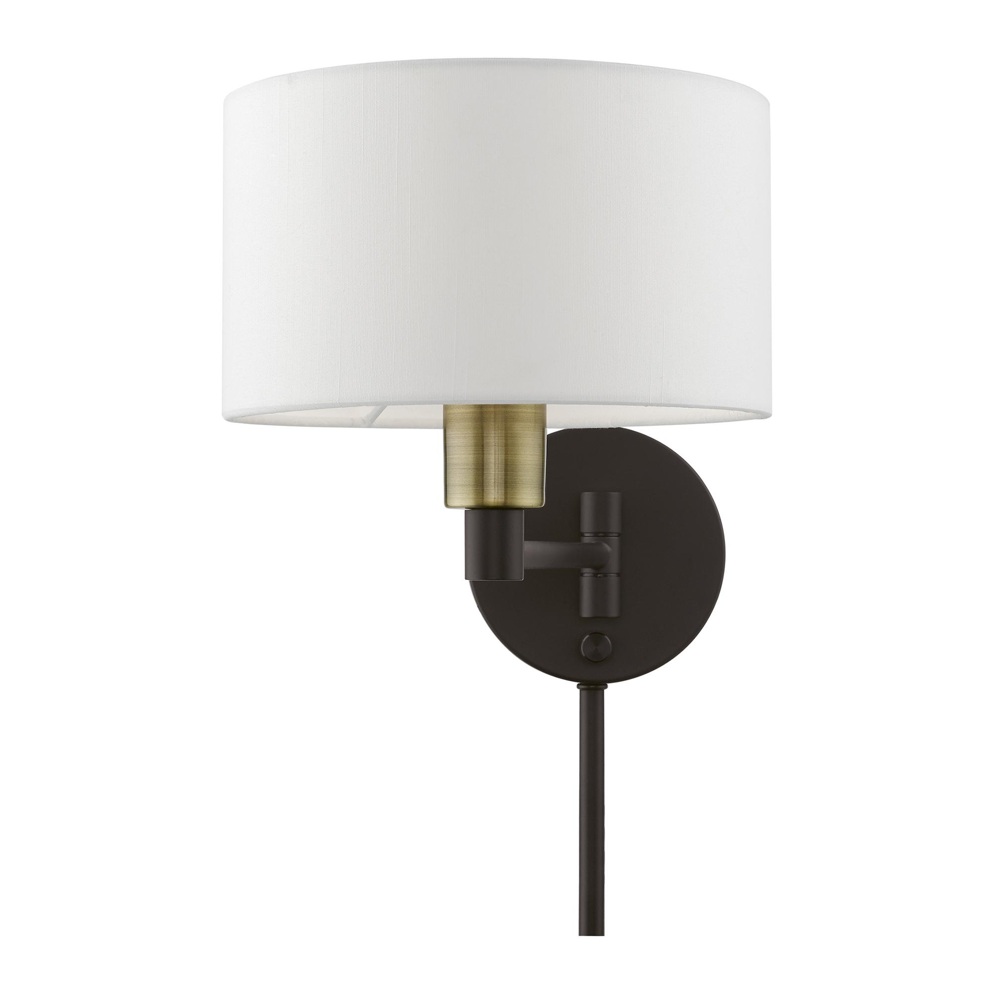 Livex Lighting 1 - Light Wall Light in  Bronze/Antique Brass