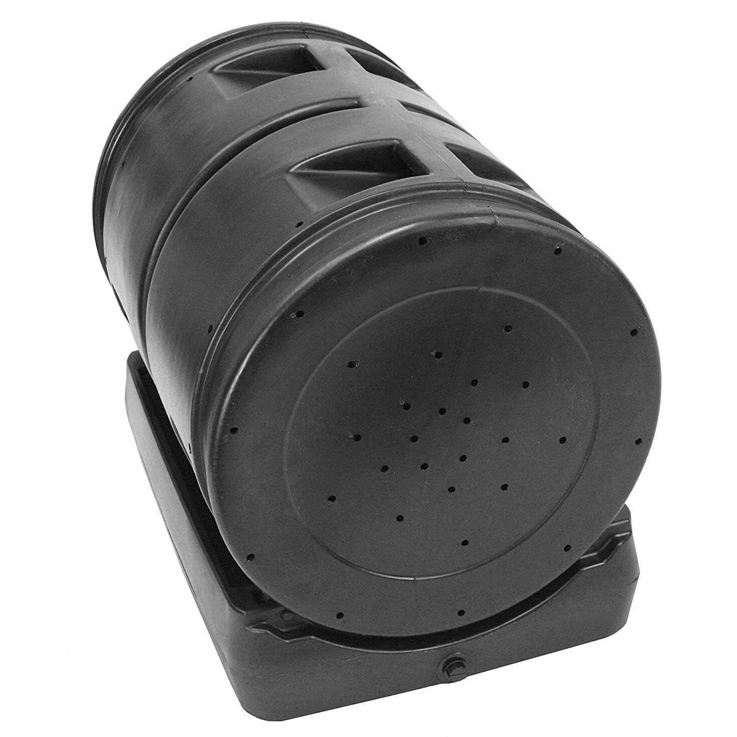 Good Ideas Compost Wizard 50 Gallons Plastic Outdoor Tumbler Composter with Latching Lid