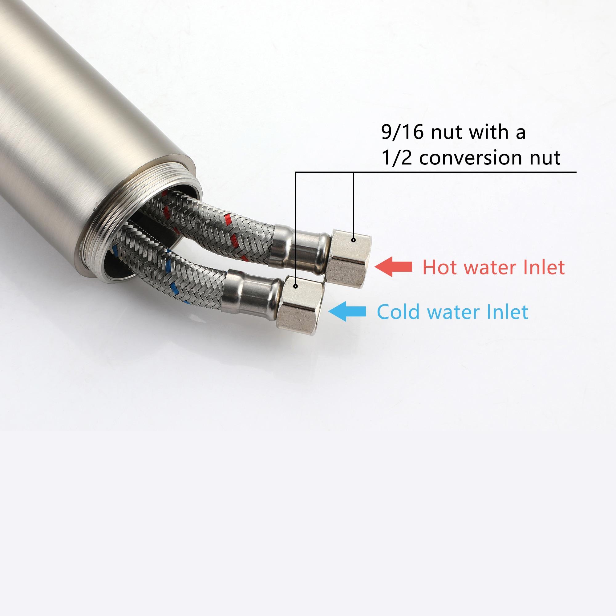 CASAINC KCLT0054-BN Single Handle Freestanding Bathtub Faucet with Diverter and Handshower