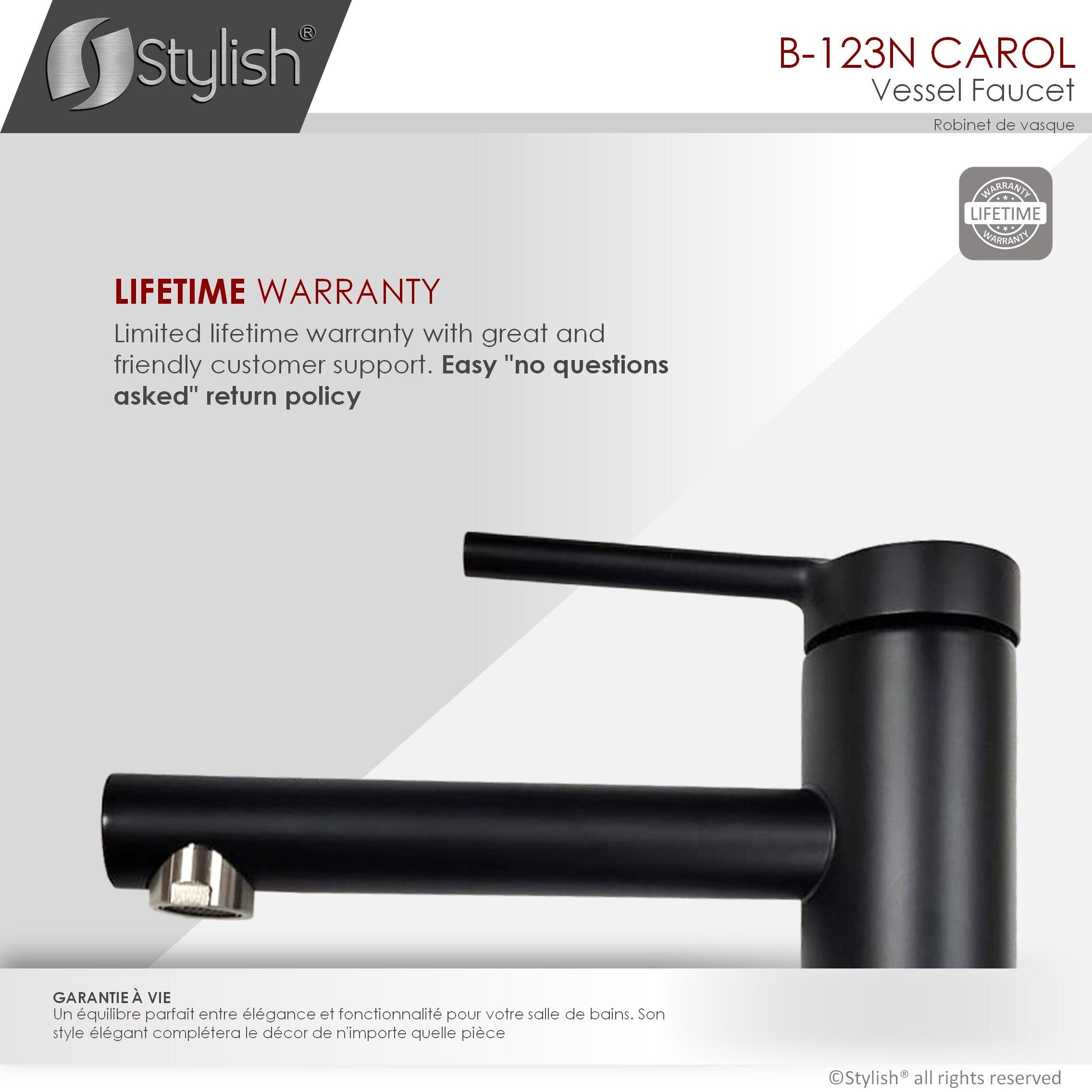 Stylish Aura Carol One-Handle Vessel Bathroom Faucet