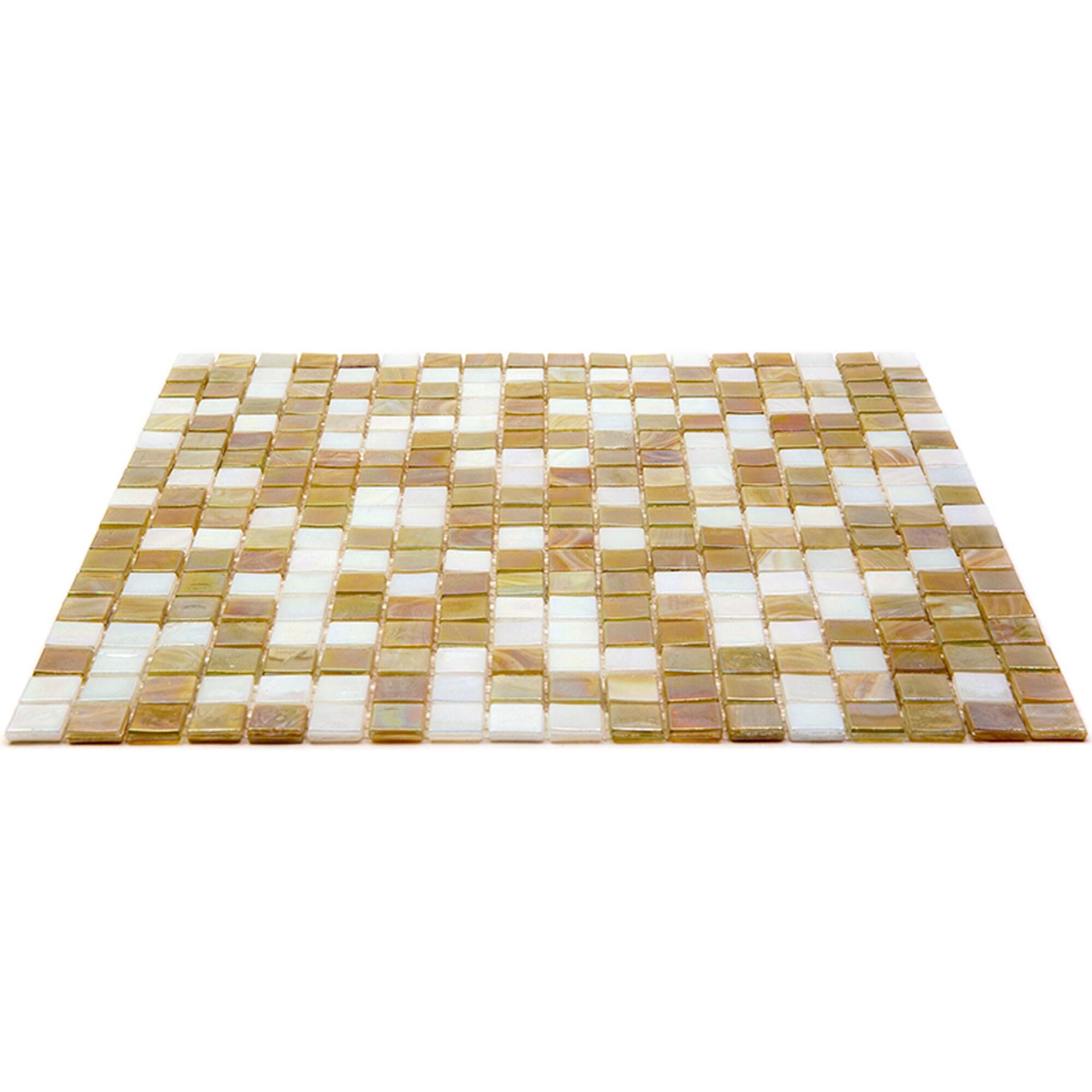 Mingles 0.6" x 0.6" Glass Mosaic Grid Wall & Floor Tile