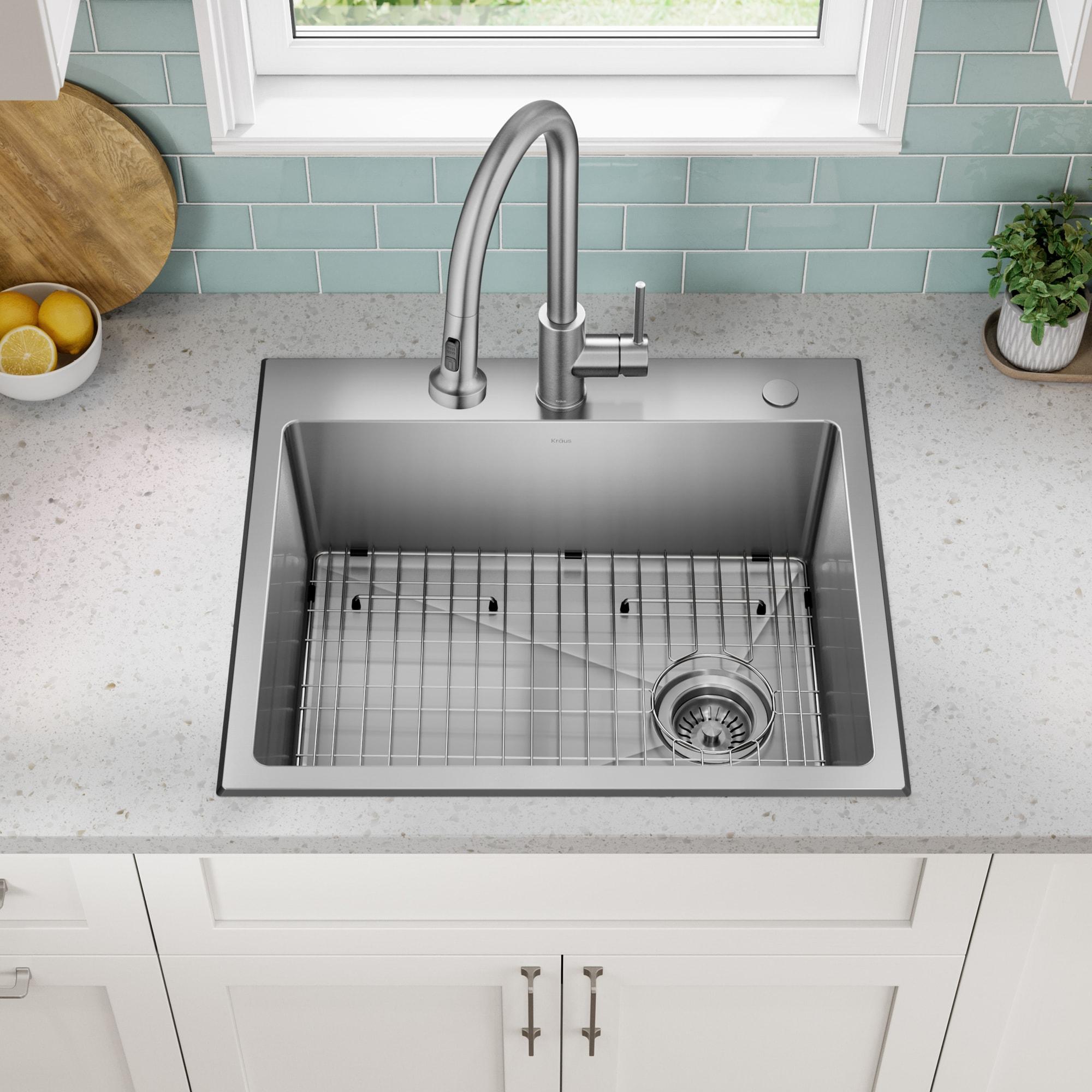 KRAUS Fairlane Undermount 18-Gauge Stainless Steel Kitchen Sink