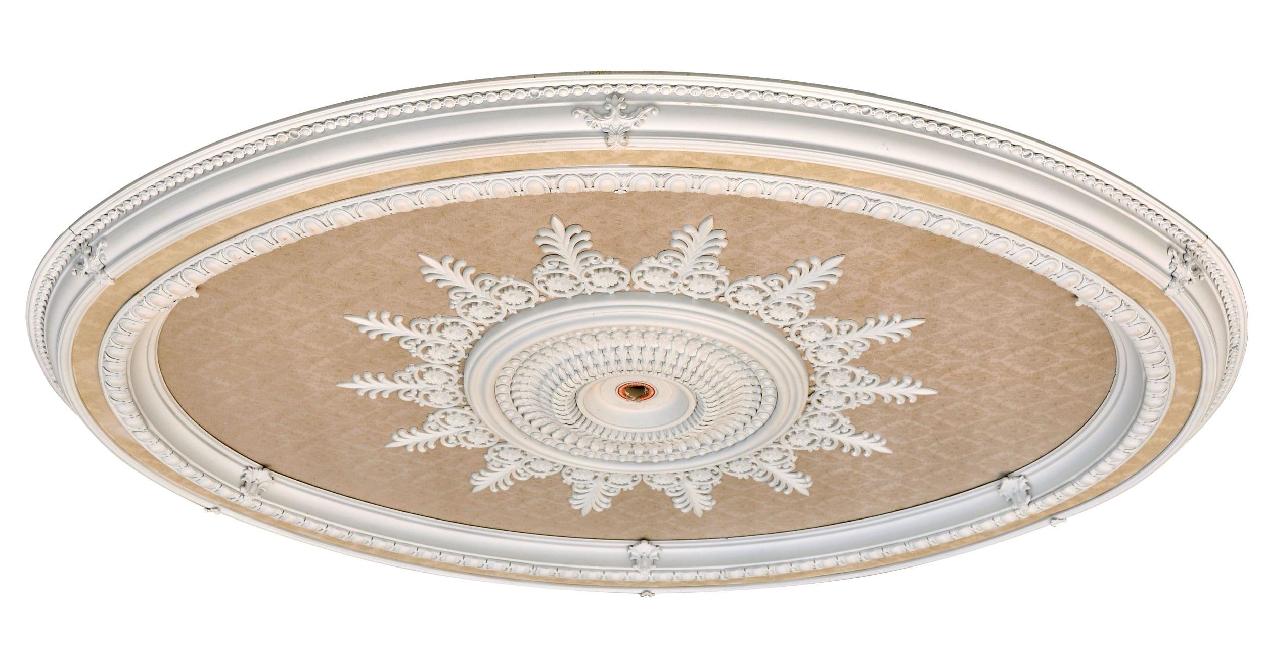 Blanco Oval Chandelier Ceiling Medallion
