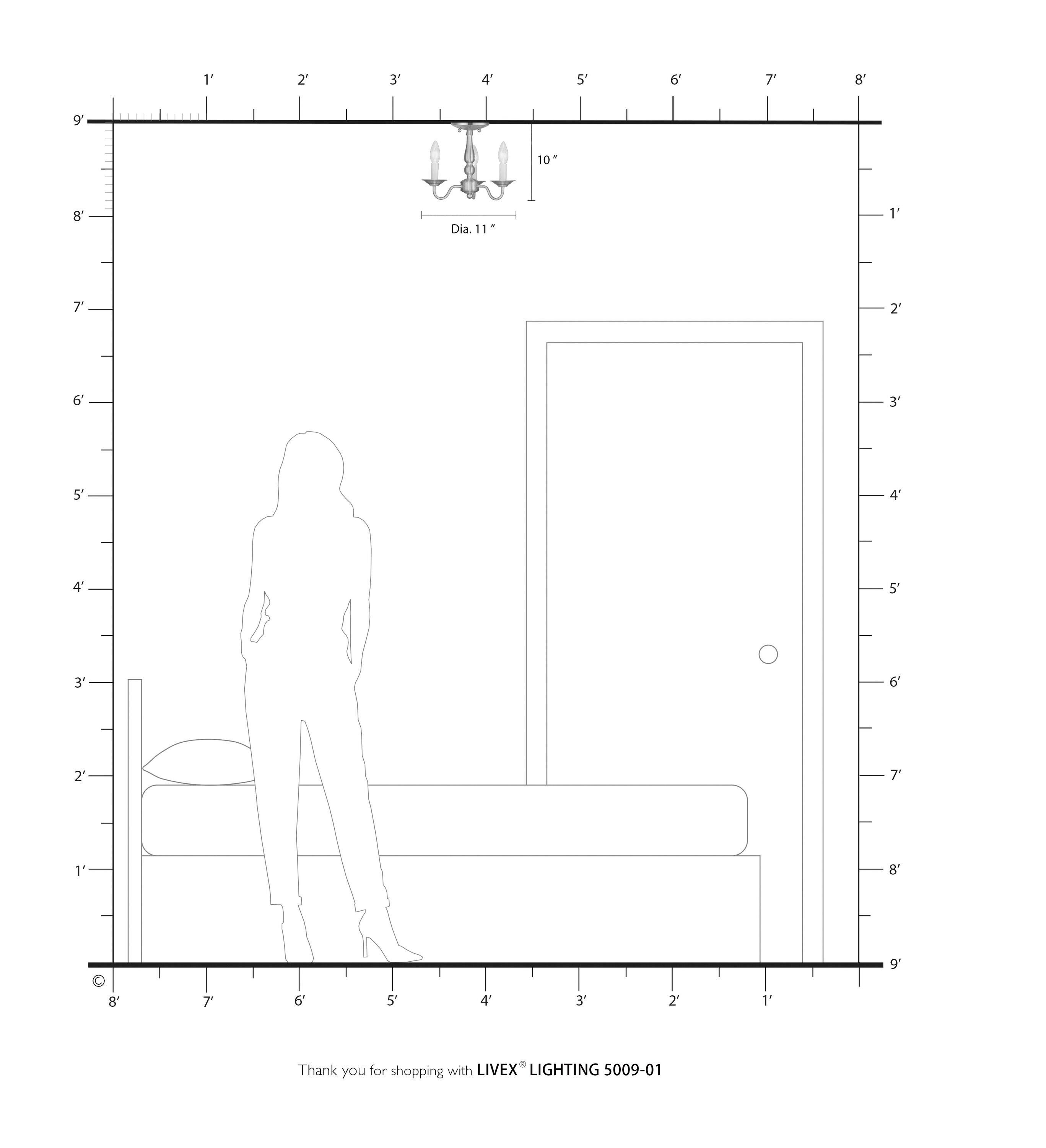 Livex Lighting Williamsburgh 3 - Light Chandelier in  Antique Brass