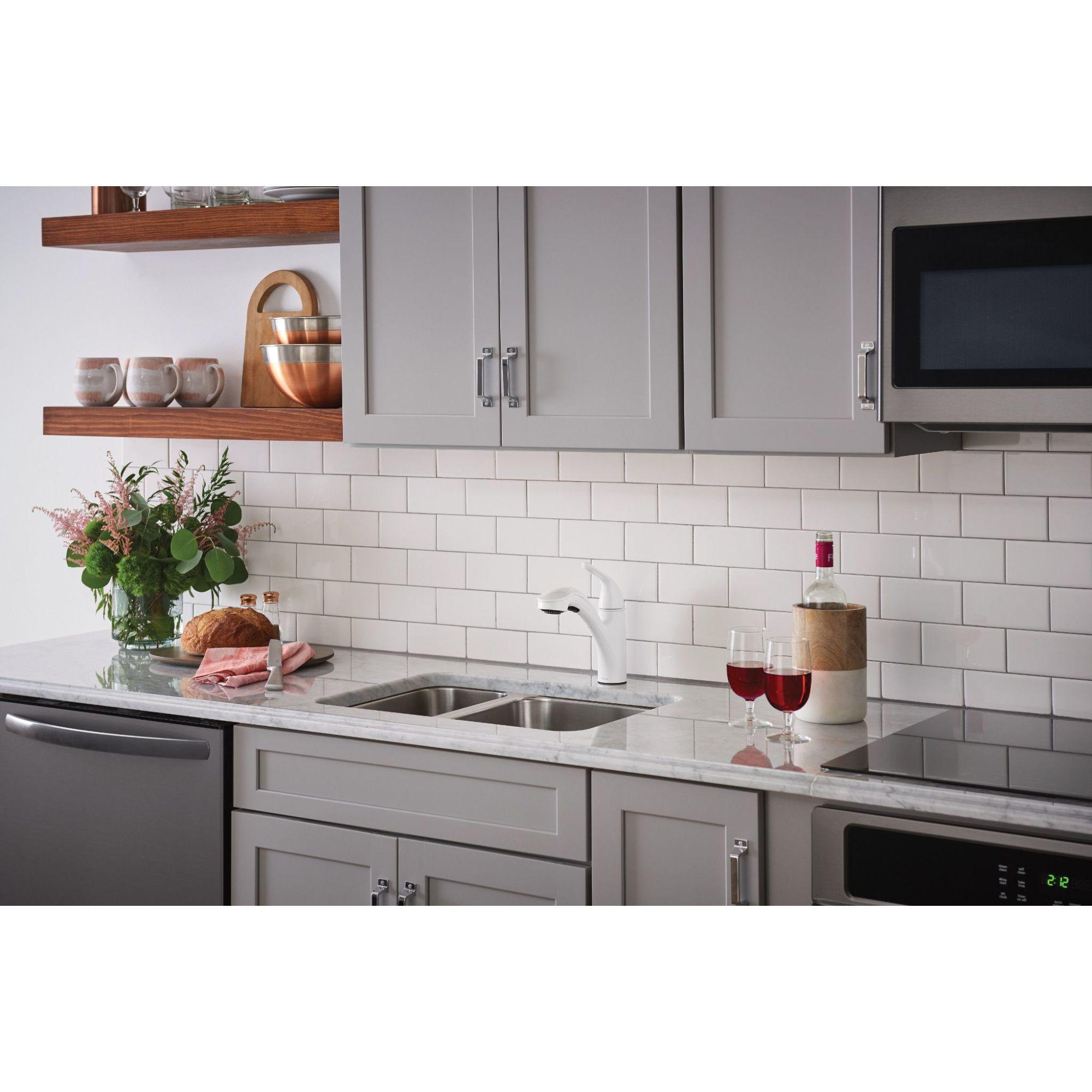 Moen Brecklyn Single-Handle Pull-Out Sprayer Kitchen Faucet with Power Clean Technology