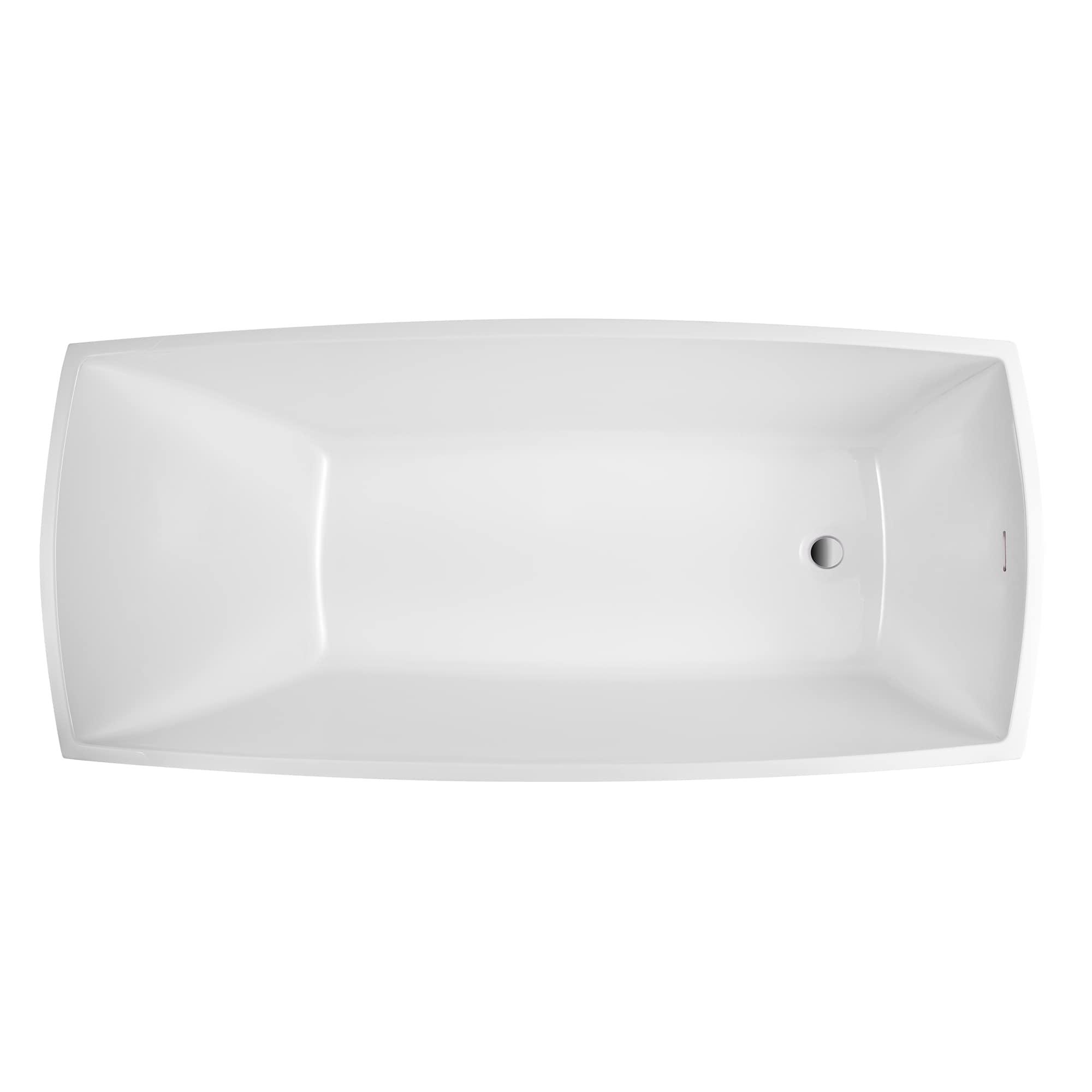 Vanity Art 67" X 31" Acrylic Freestanding Bathtub
