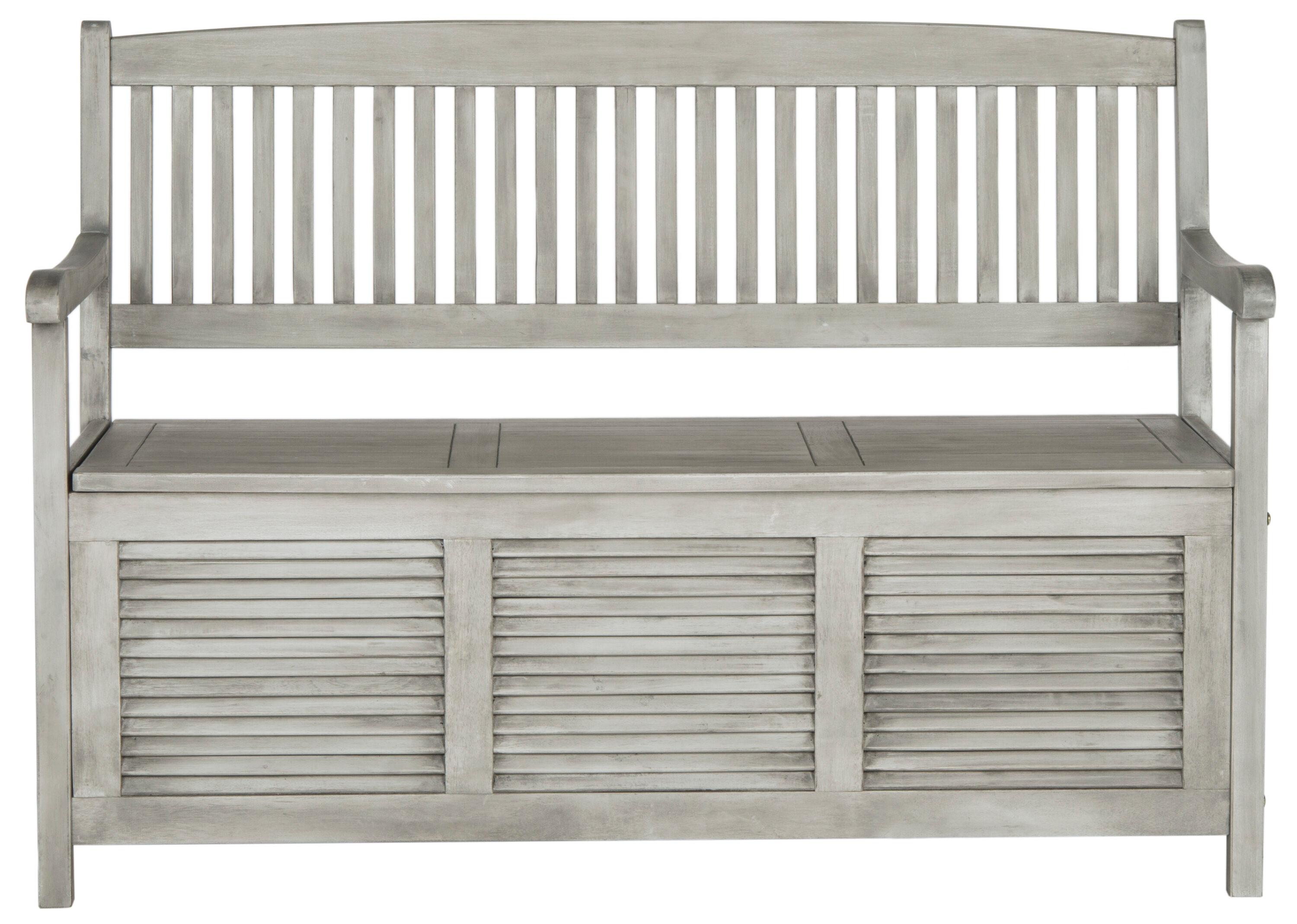 Brisbane Bench - Outdoor - PAT7017 - Grey - Safavieh