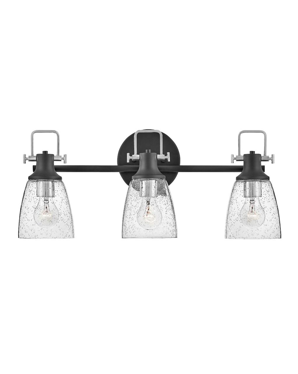 Easton 3-Light Dimmable Black Vanity light