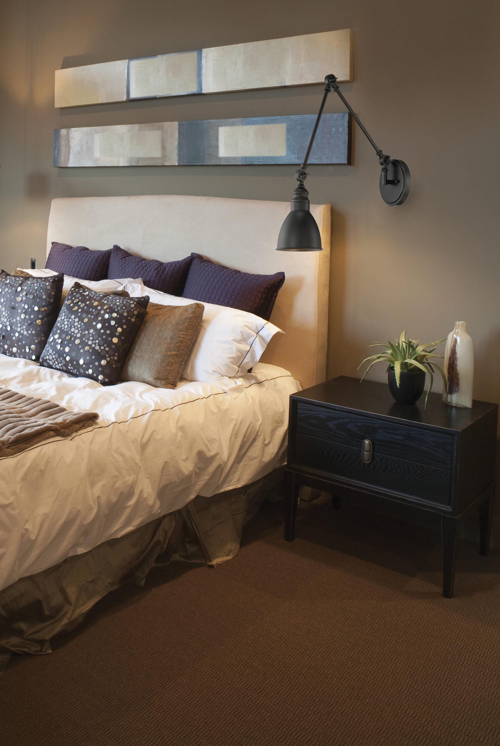 Savoy House Dakota 1 - Light Swing Arm Lamp in  Matte Black