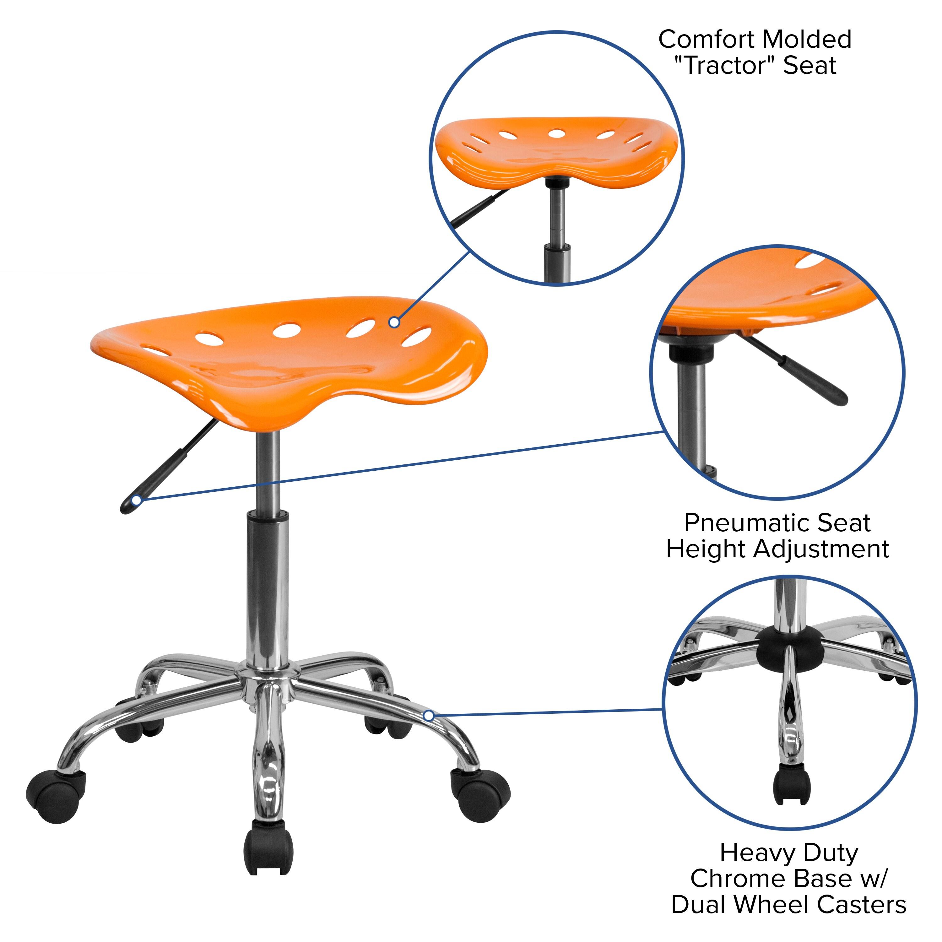 Low-Back Tractor Seat Computer Task Chair