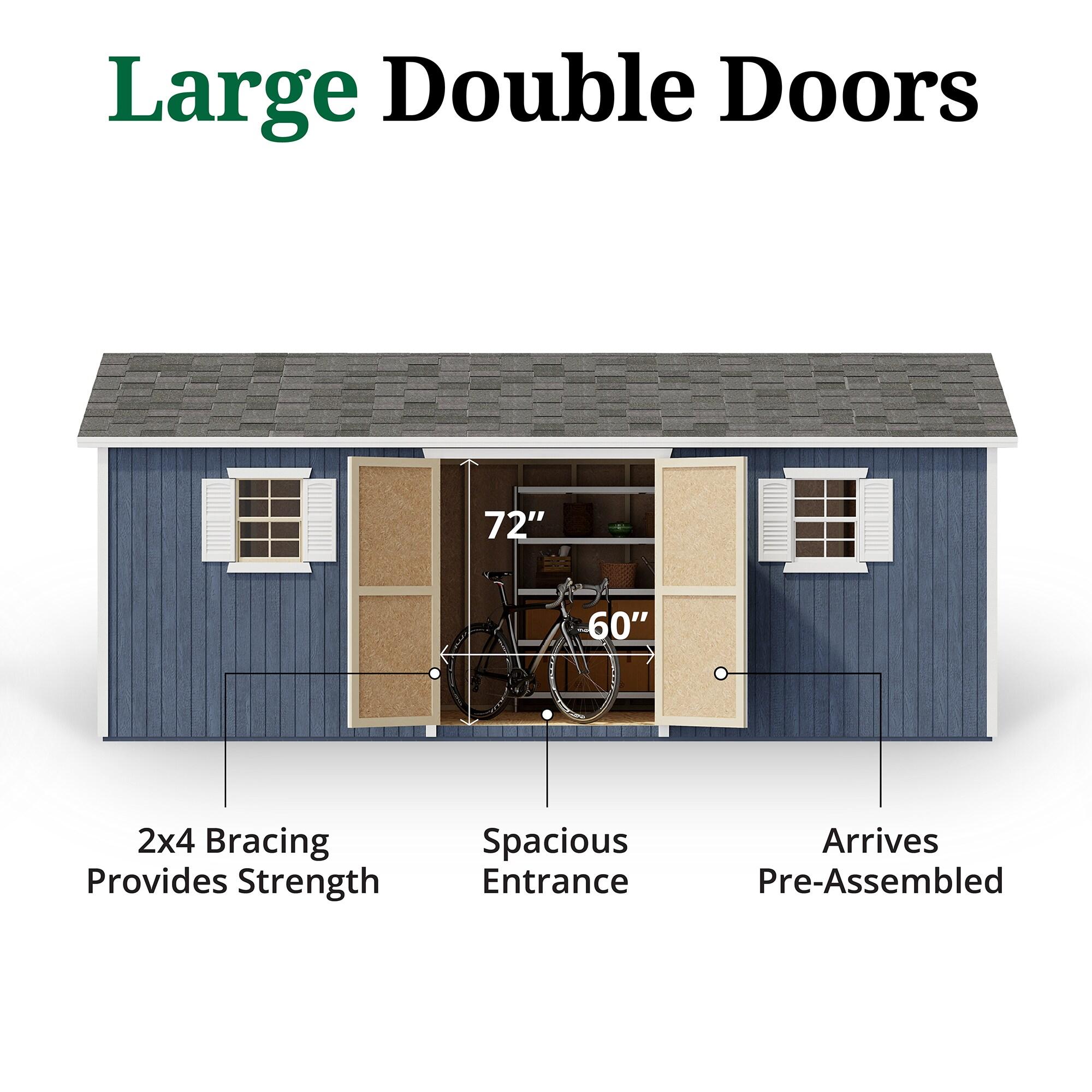 Little Cottage Co. Classic Workshop Outdoor Wood Storage Shed