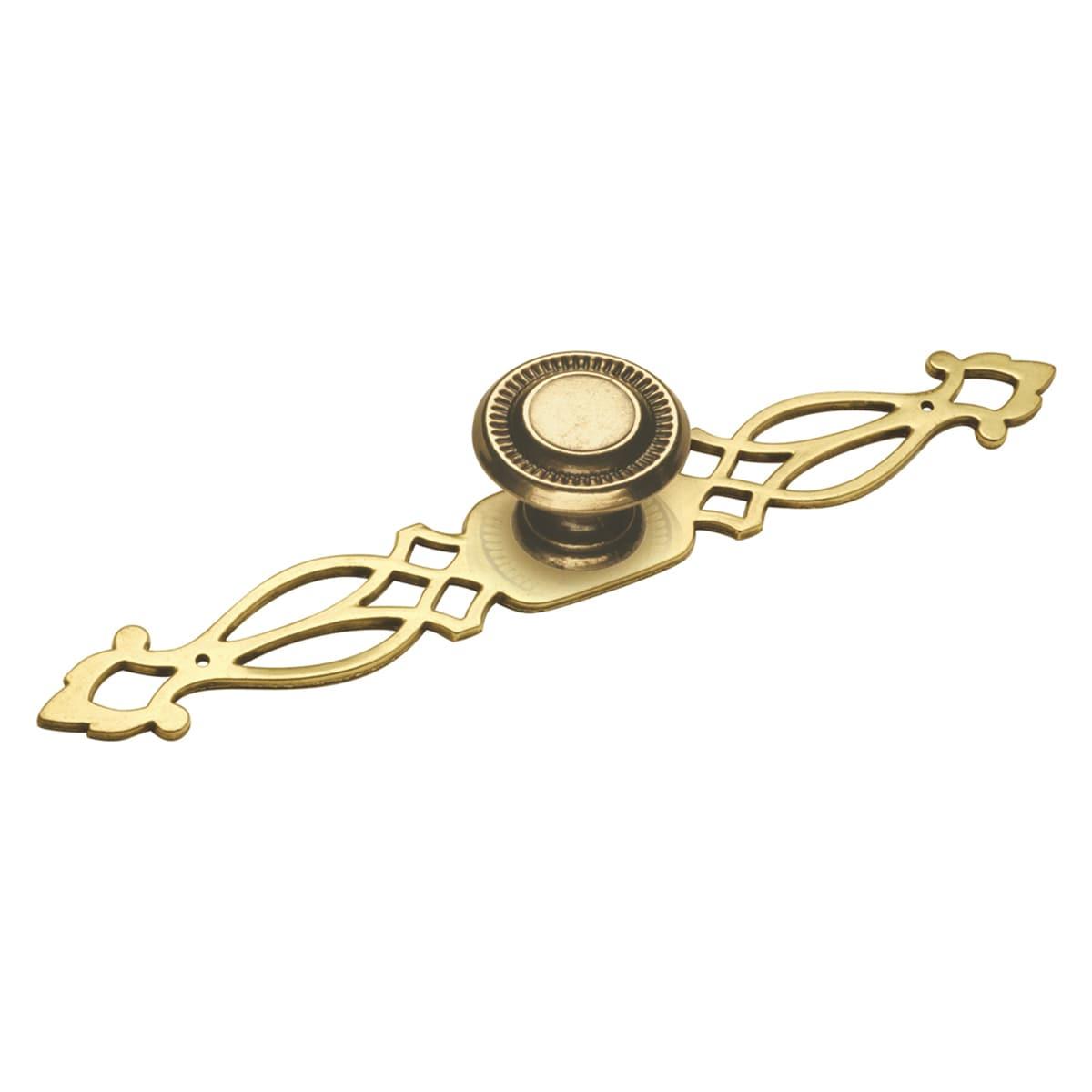 Lancaster Hand Polished Brass Round Cabinet Knob 10-Pack