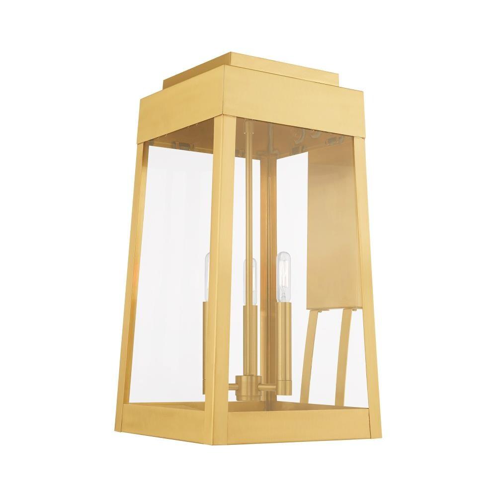 Livex Lighting Oslo 3 - Light Wall Light in  Satin Brass