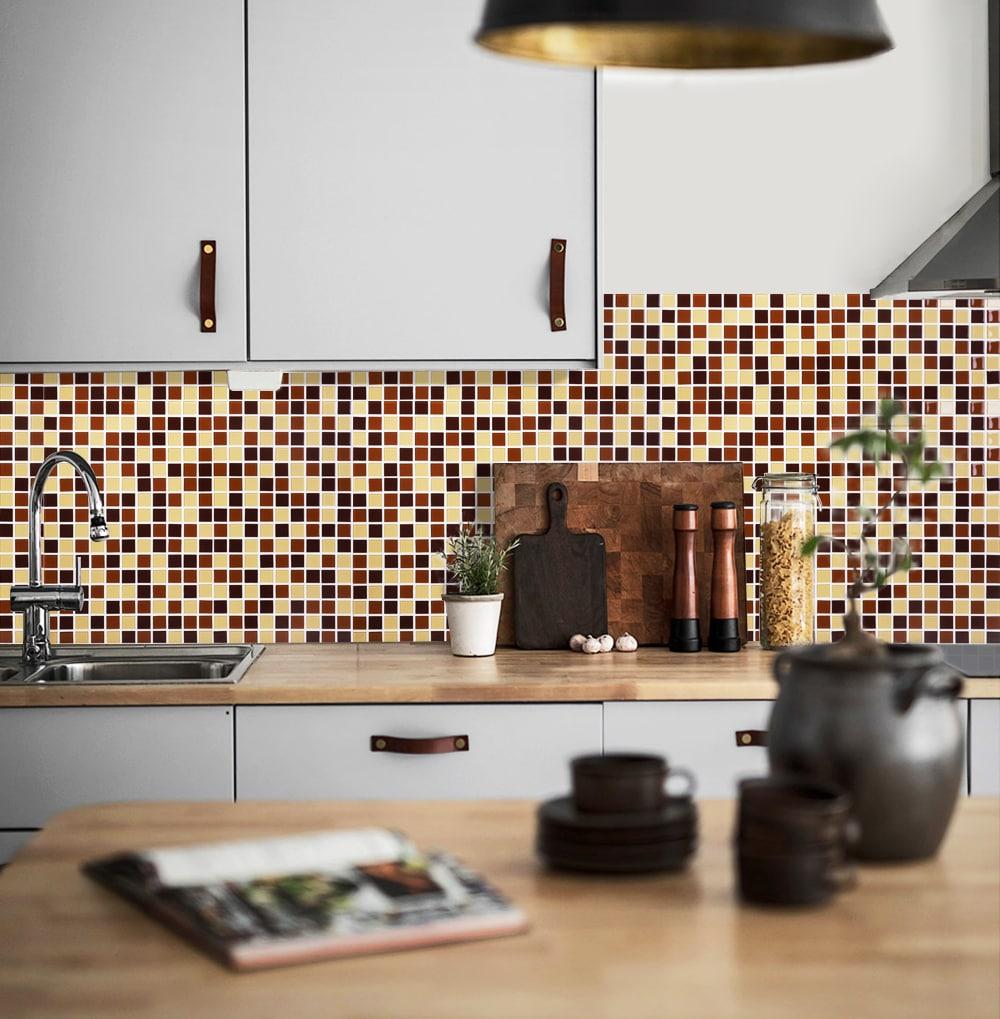 WS Tiles® 1" x 1" Straight Edge Glass Mosaic Tile