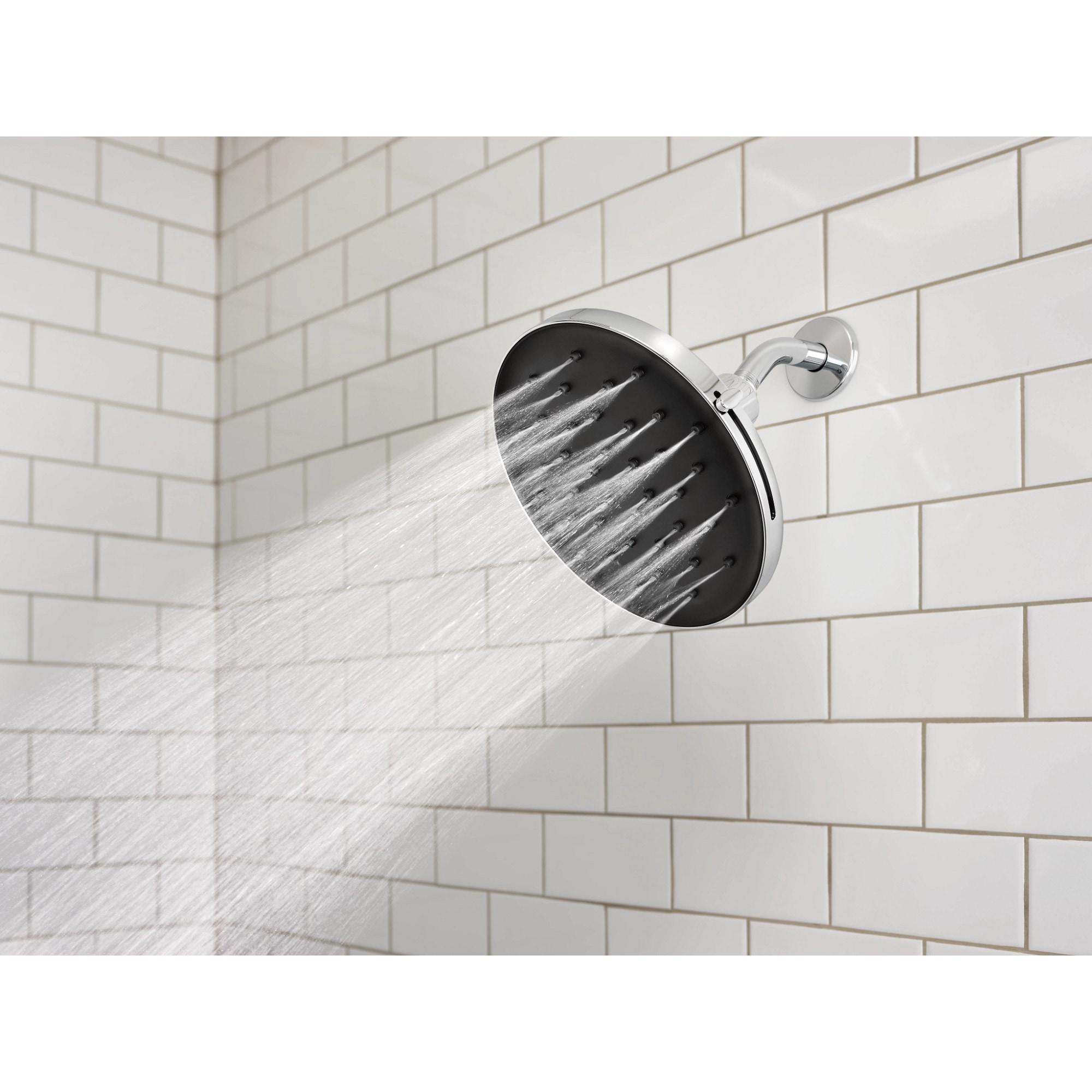 MOEN Verso Magnetix 8-Spray Patterns with 1.75 GPM 9 in. Wall Mount Fixed Shower Head in Chrome, Grey