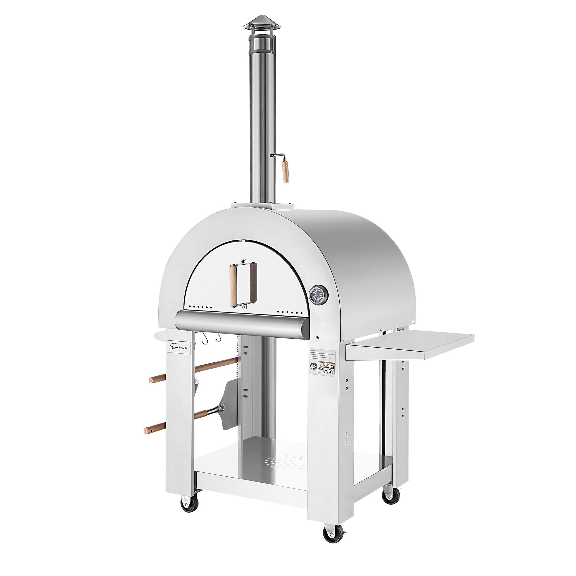 Empava Stainless Steel Freestanding Wood-Fired Pizza Oven & Reviews | Wayfair