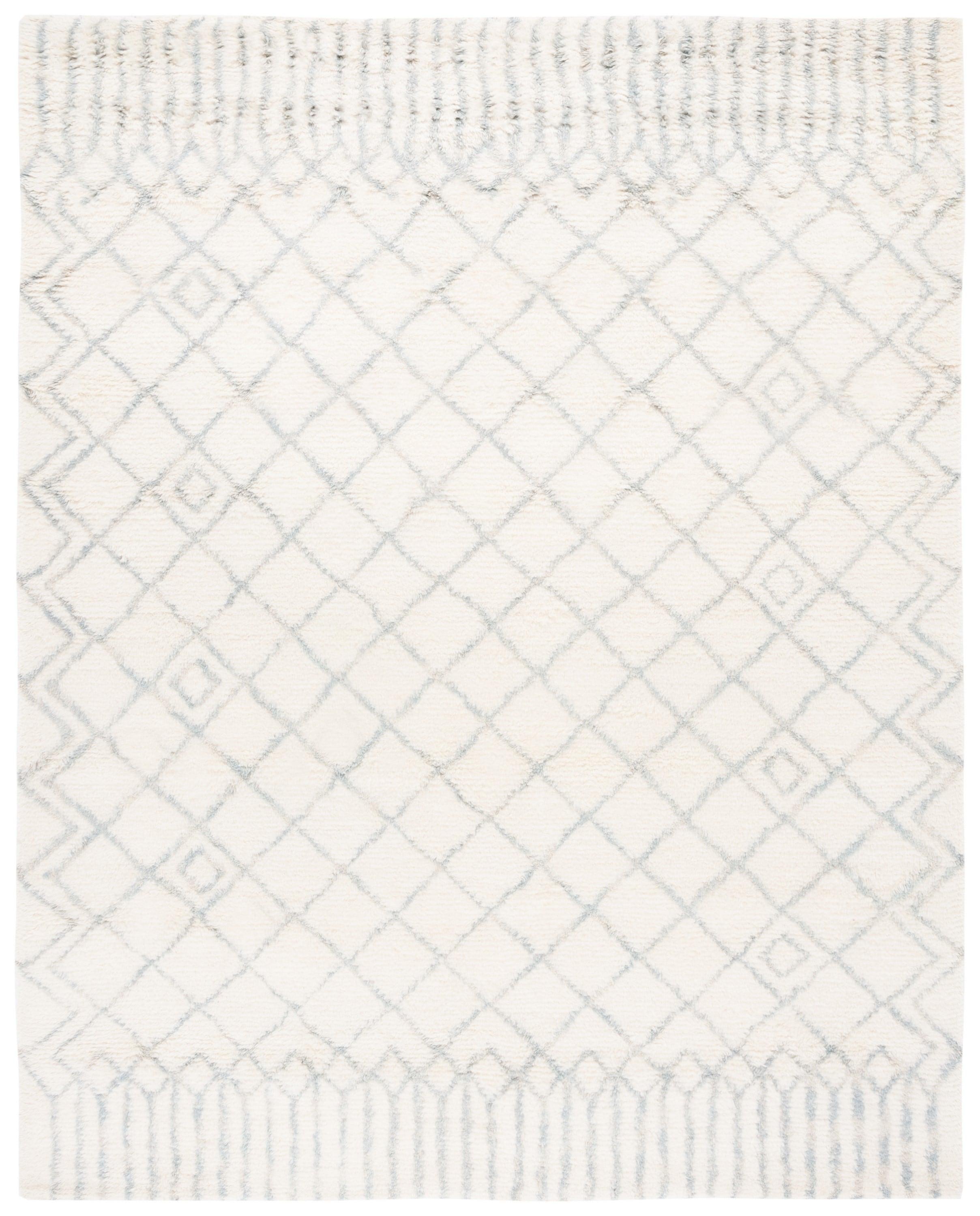 Casablanca CSB894 Hand Tufted Indoor Area Rug - Ivory/Blue - 8'x10' - Safavieh