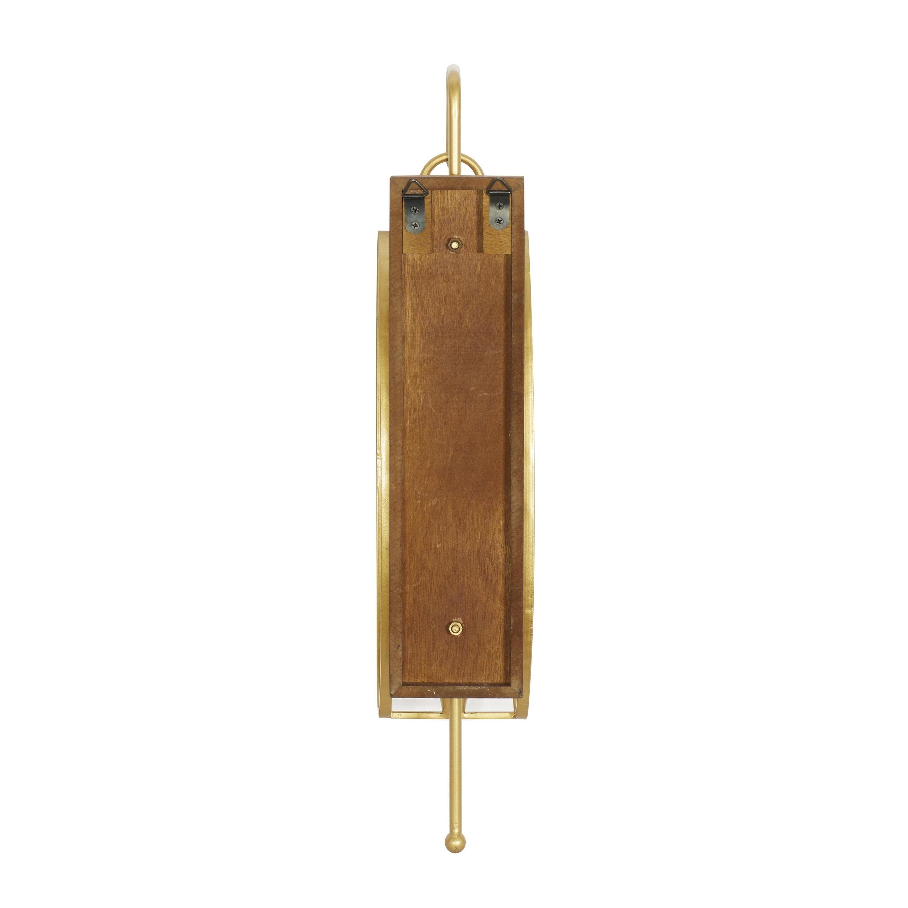 DecMode Gold Metal Wall Sconce