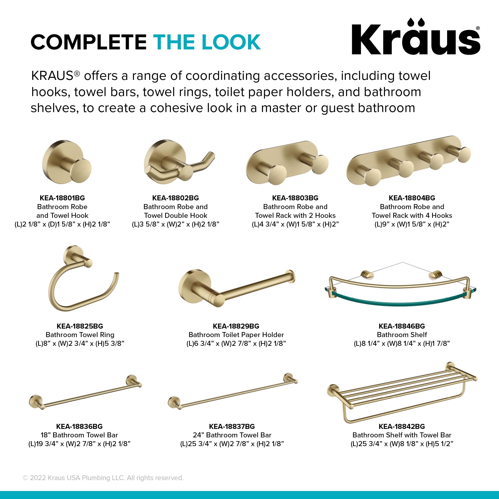Kraus Elie Triangle Metal Corner Shelf