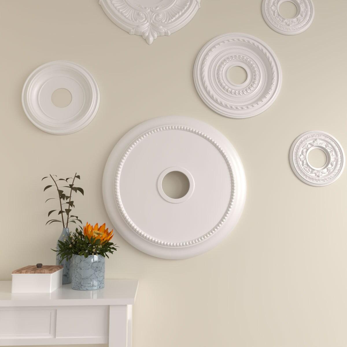 Ekena Millwork 24 1/8"OD x 4 3/8"ID x 2 1/4"P Crendon Ceiling Medallion (Fits Canopies up to 4 3/8")