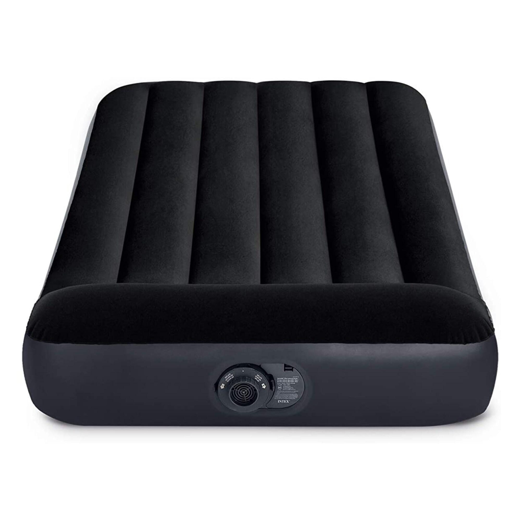 Intex Intex Dura Pillow Rest Classic Blow Up Mattress Air Bed with Built In Pump