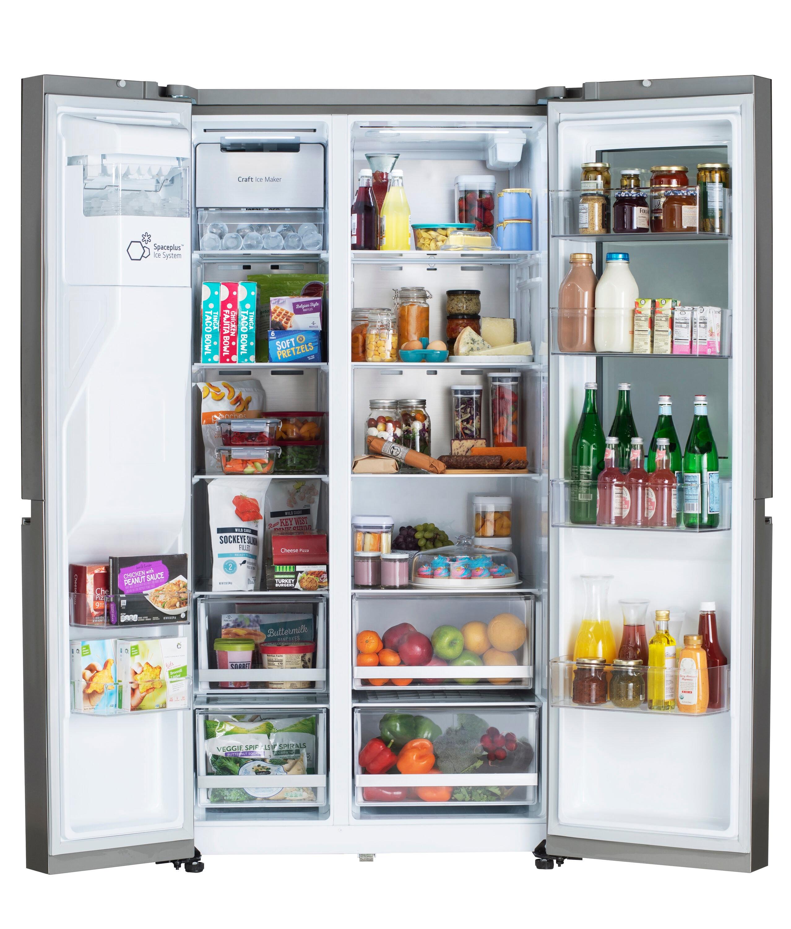 LG 27 cu. ft. Side by Side Smart Refrigerator w/ InstaView and Craft Ice