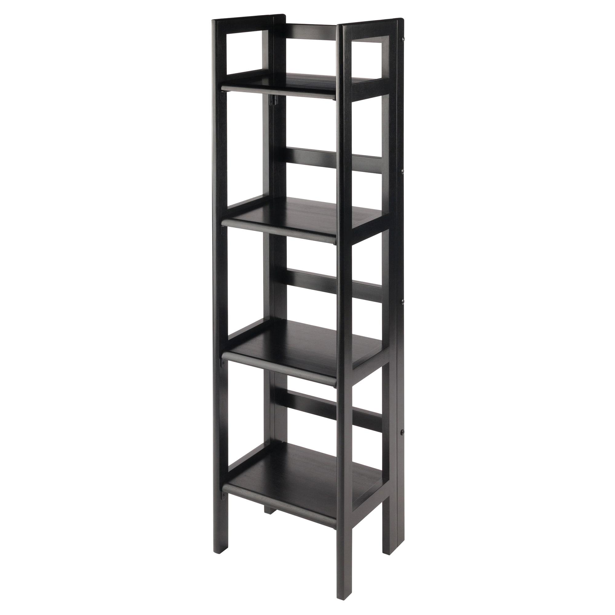 Winsome 51.34" Terry Folding Bookshelf Black