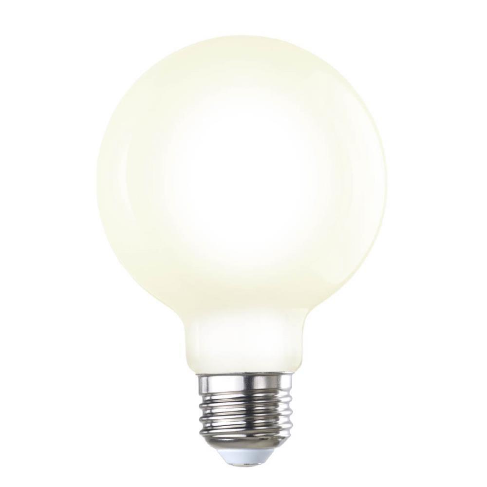 7 Watt (60 Watt Equivalent), G25 LED, Milky Dimmable Light Bulb, (2700K) E26/Medium (Standard) Base