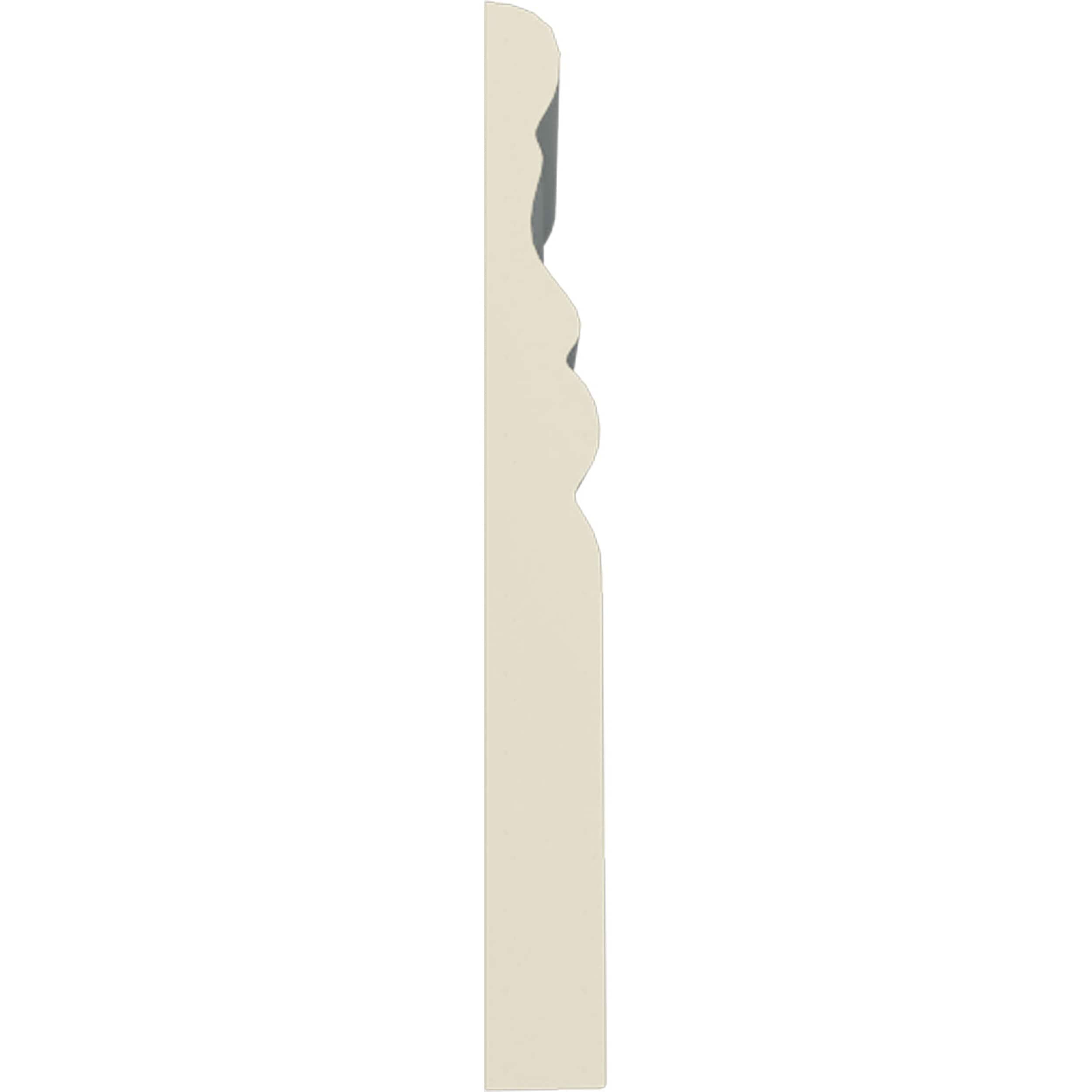 Ekena Millwork 4 1/2"H x 1/2"P x 94 1/2"L Kepler Baseboard Moulding