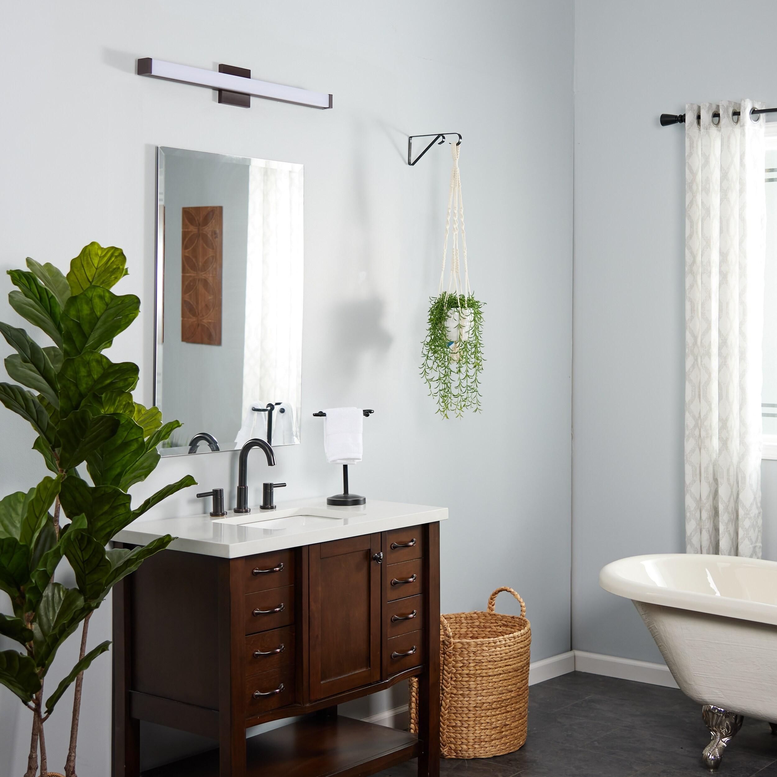 52004BZ-Maxim Lighting-Spec-LED Bath Vanity Light-Minimalistic Contemporary Style-Bronze Finish-30 Inch Size