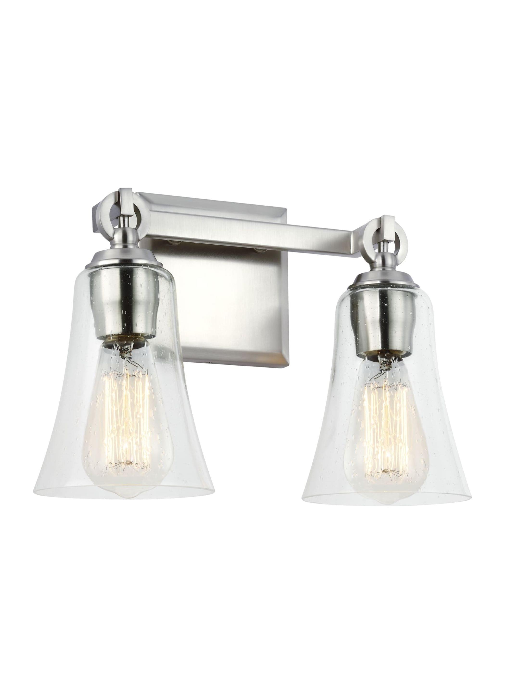 Generation Lighting Monterro 9 1/2" High 2-Light Chrome Wall Sconce