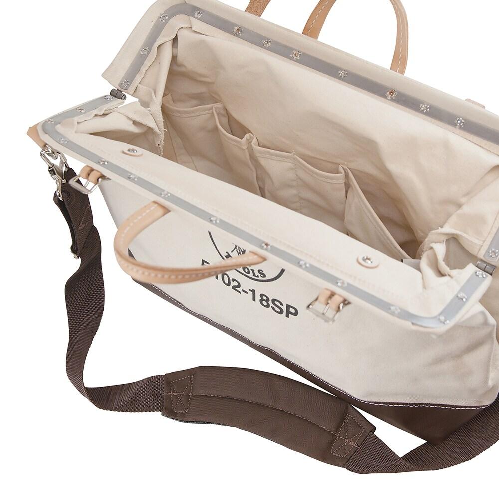 Klein Tools 5102-18SP 18 in. Deluxe Canvas Tool Bag