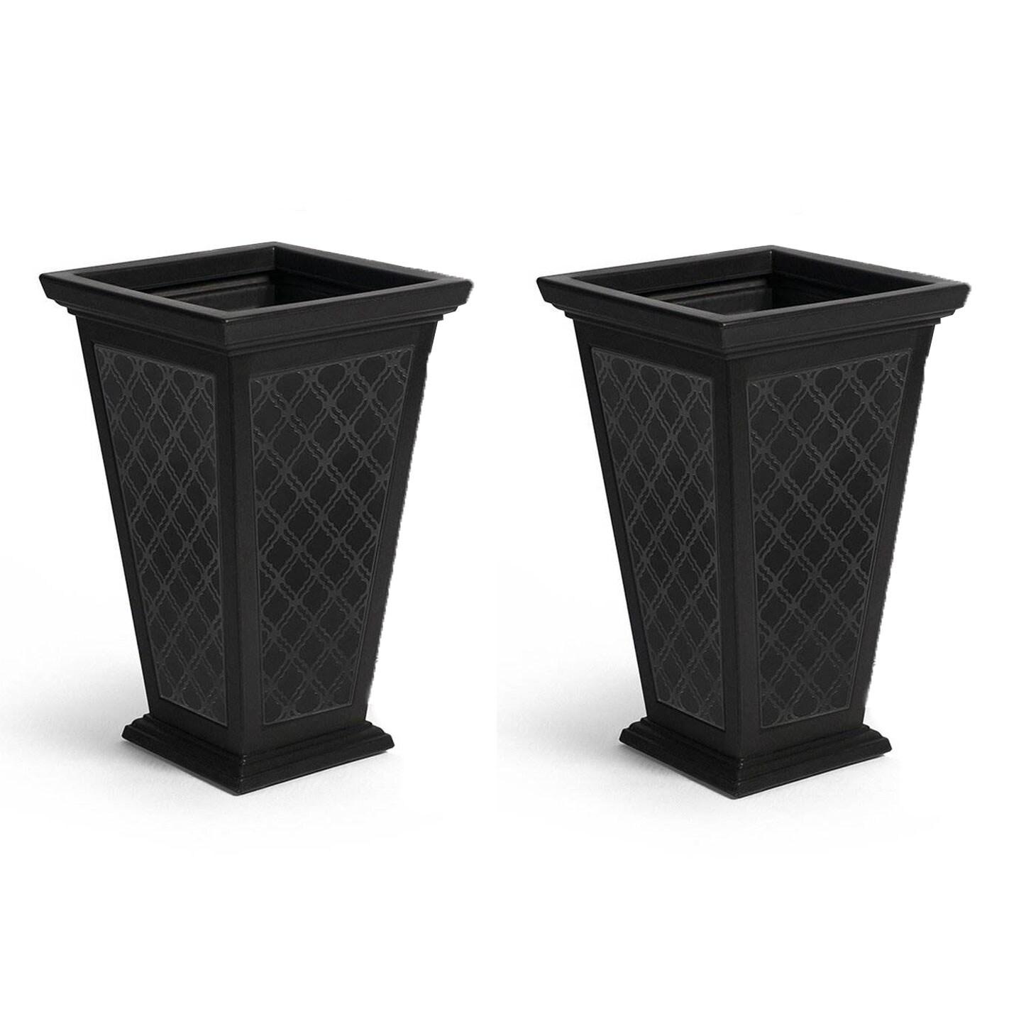 FCMP Outdoor  2 - Piece Self-Watering Plastic Pot Planter Set & Reviews | Wayfair