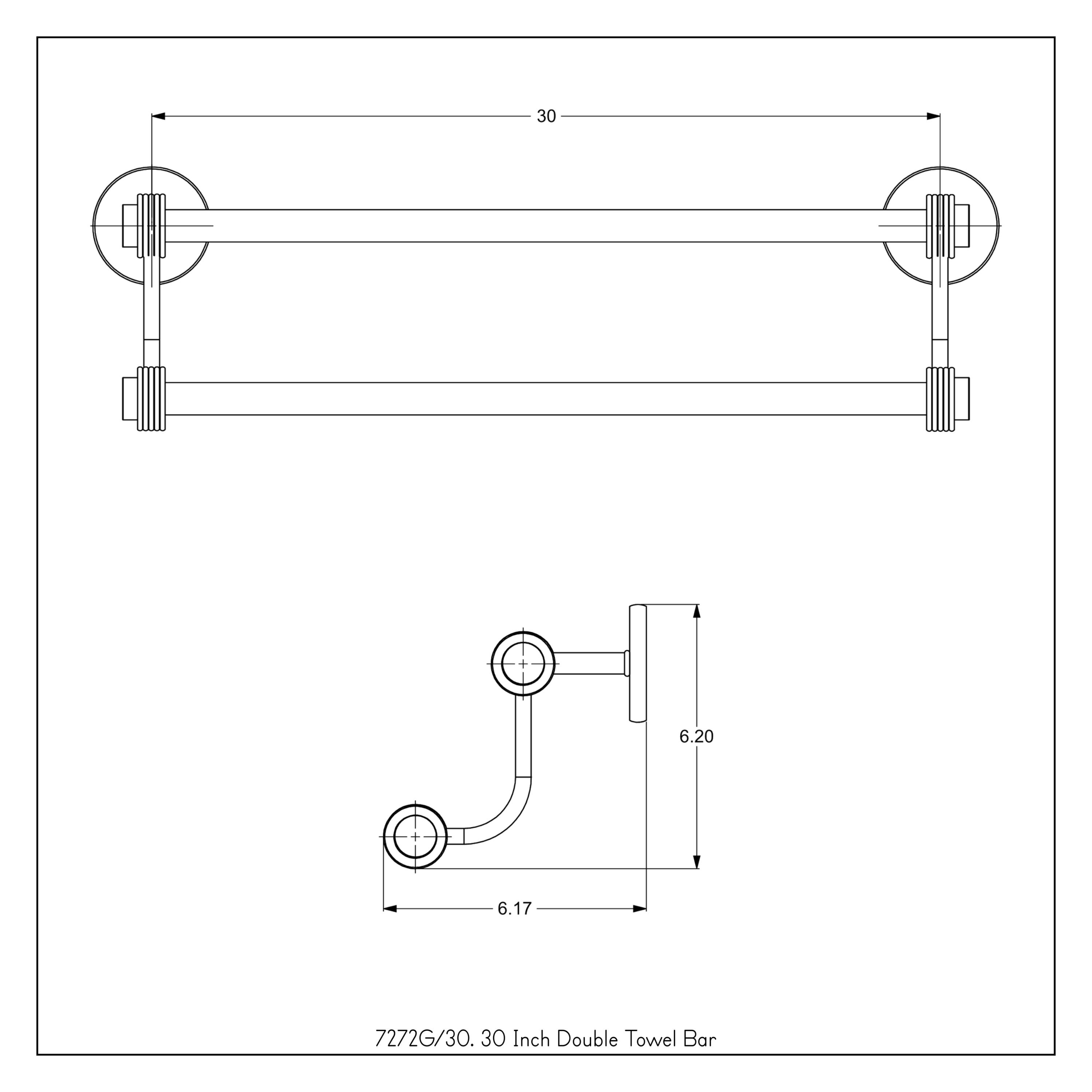 Itzhak 30'' Wall Towel Bar