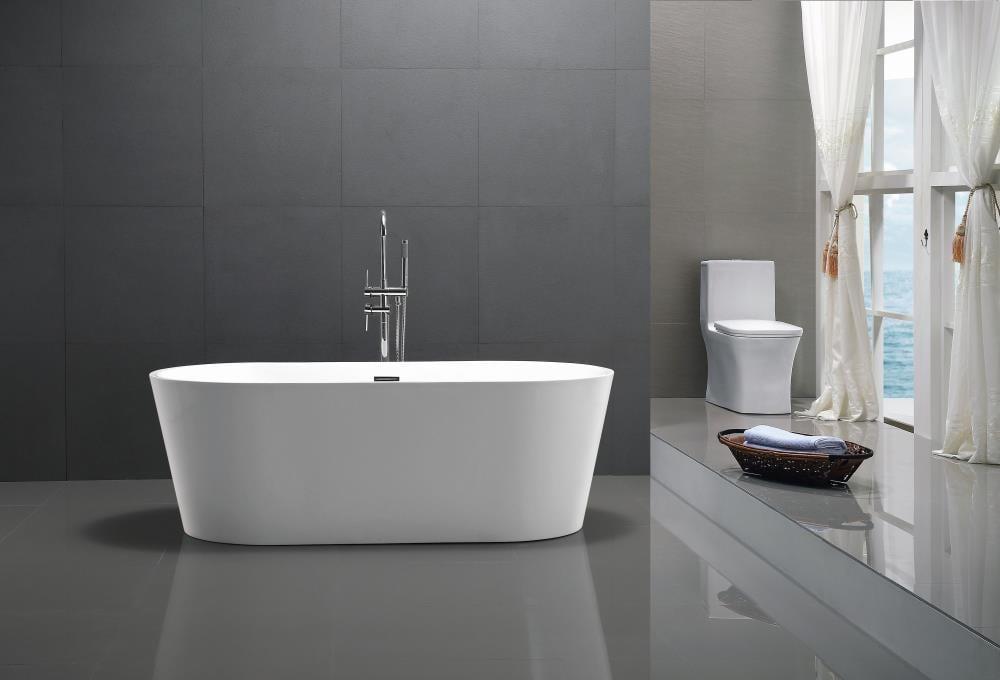 ANZZI FT-AZ098 Chand Series 67'' x 32'' Freestanding Soaking Acrylic Bathtub