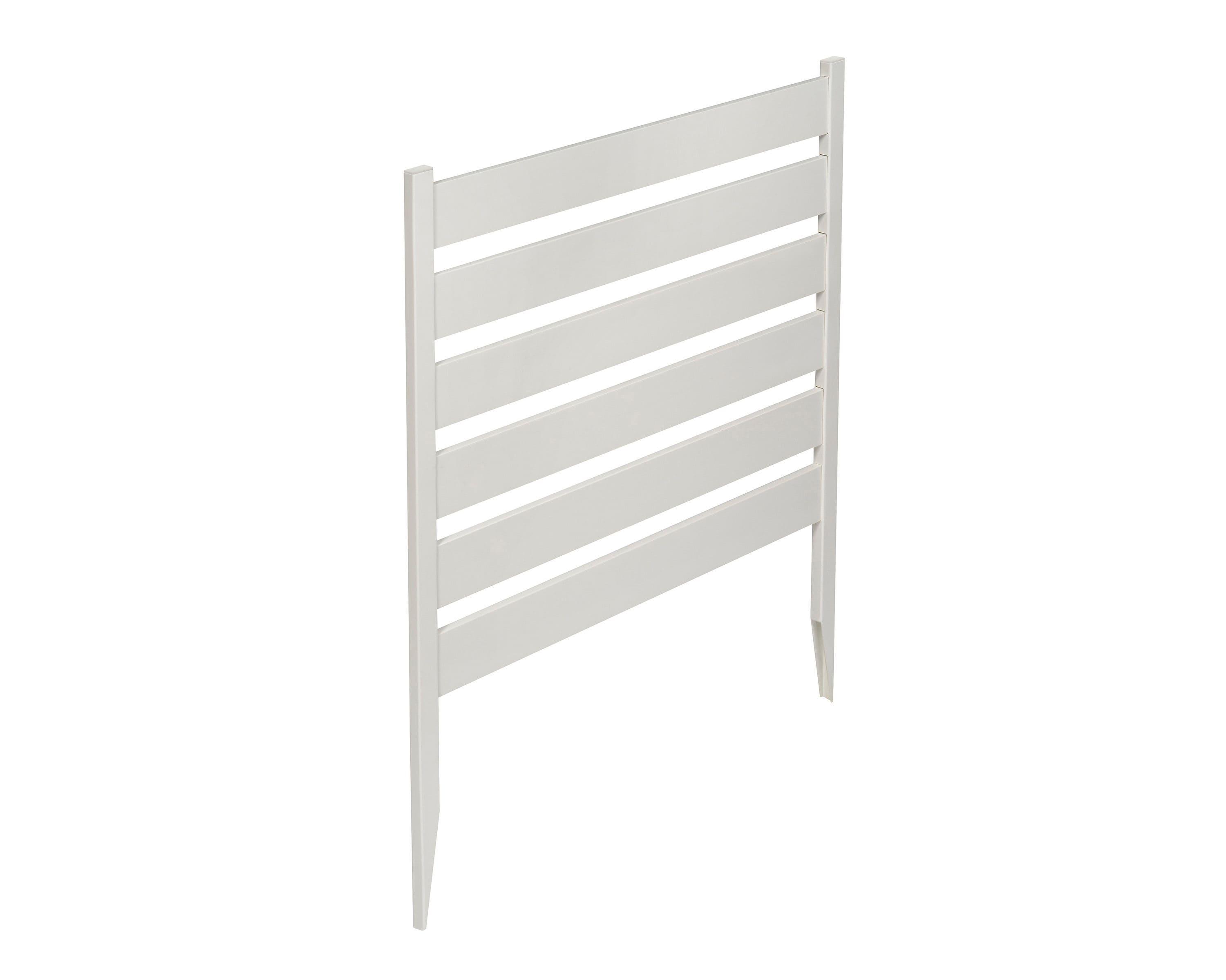 Zippity Outdoor Products 26in H x 24in W (3 Panels) No Dig Zippity Maui Fence Kit, Charcoal Color WoodTek Vinyl Fence Panel, Temporary Outdoor Border for Garden, Easy Install DIY Fence for Backyard, Patio, & Deck, ZP19066