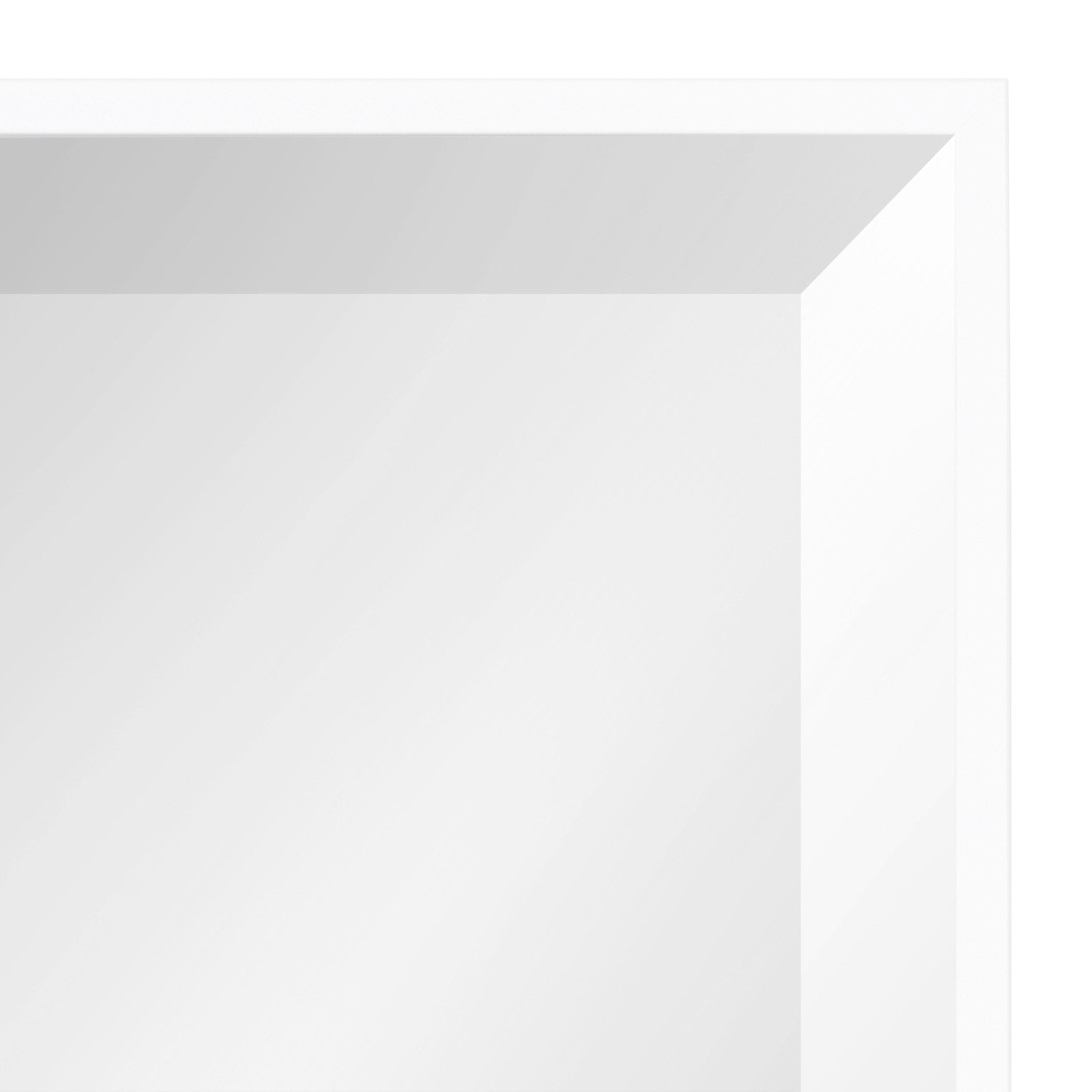 24.7" x 36.7" Rhodes Rectangle Wall Mirror White - Kate & Laurel All Things Decor: Modern, Beveled, Easy to Hang