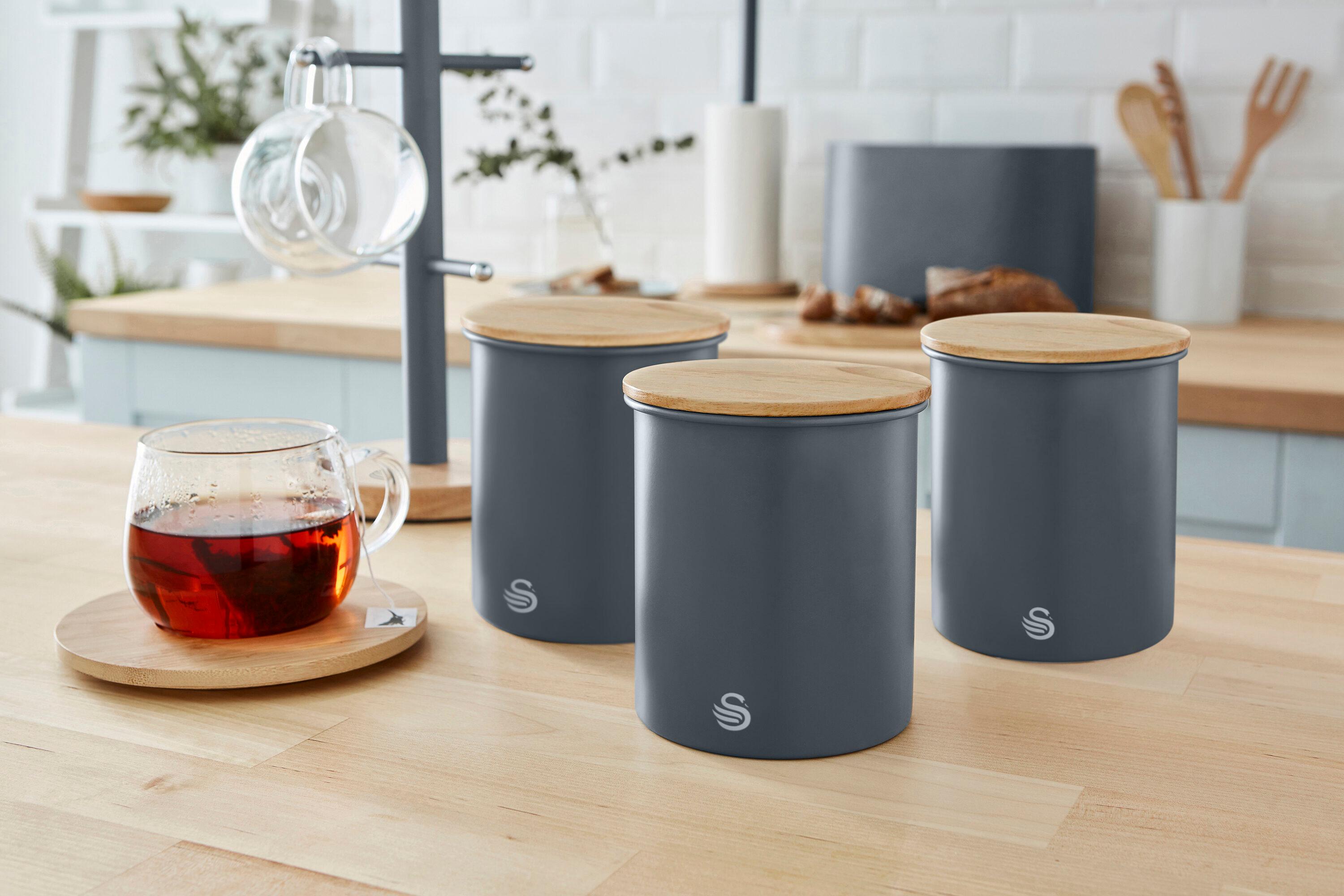 Swan Swan Nordic Set of 3 Cannisters