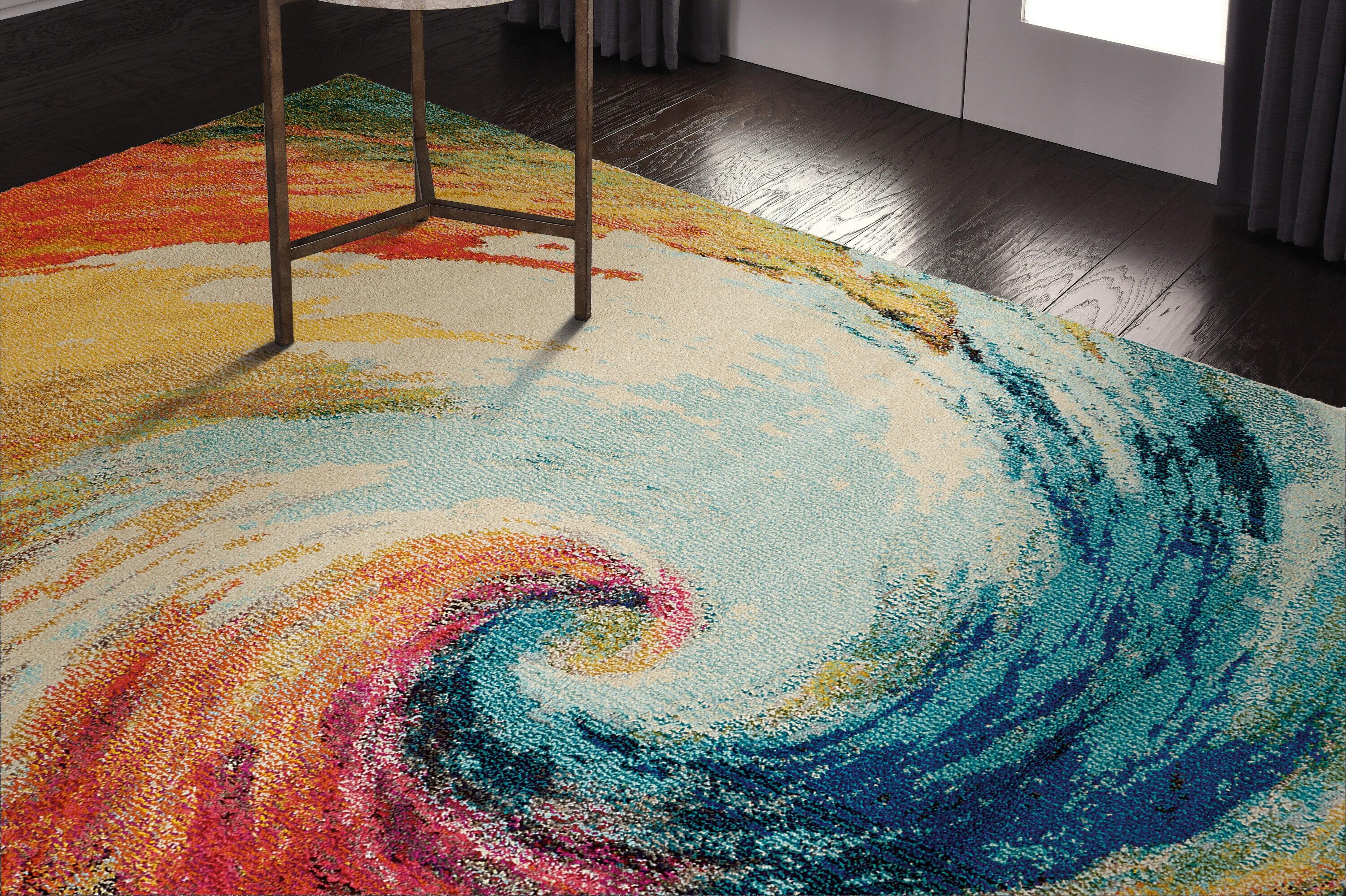 Nourison Celestial Wave Area Rug CES07 5'3" x 7'3"