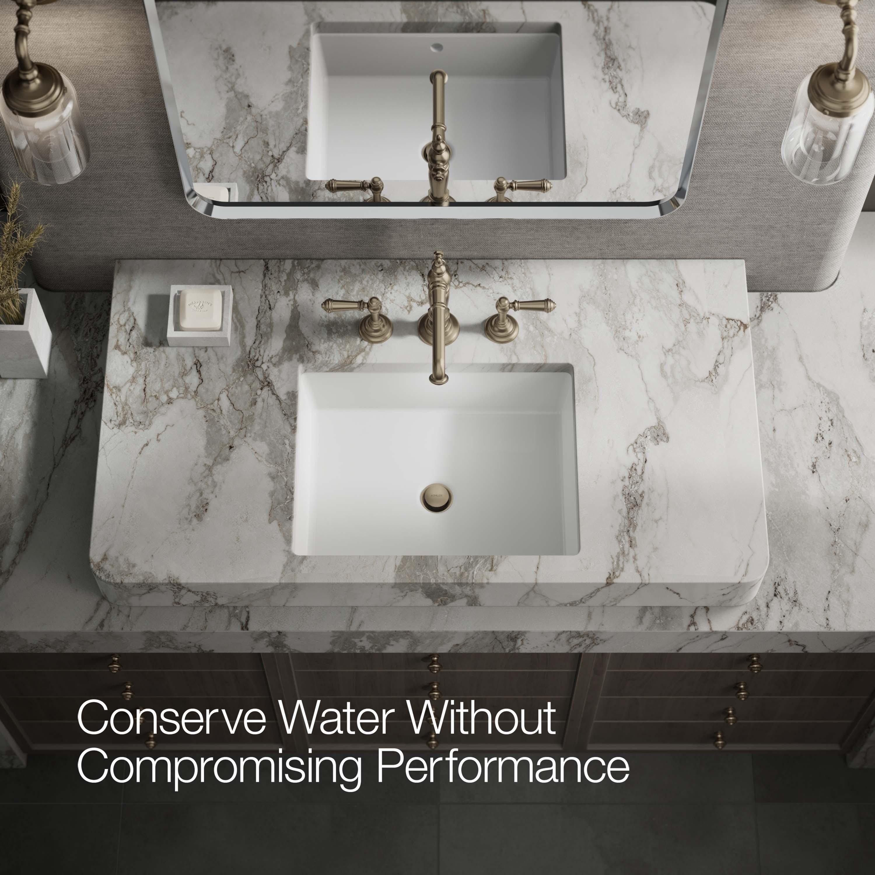 Artifacts® Widespread Bathroom Faucet with Drain Assembly
