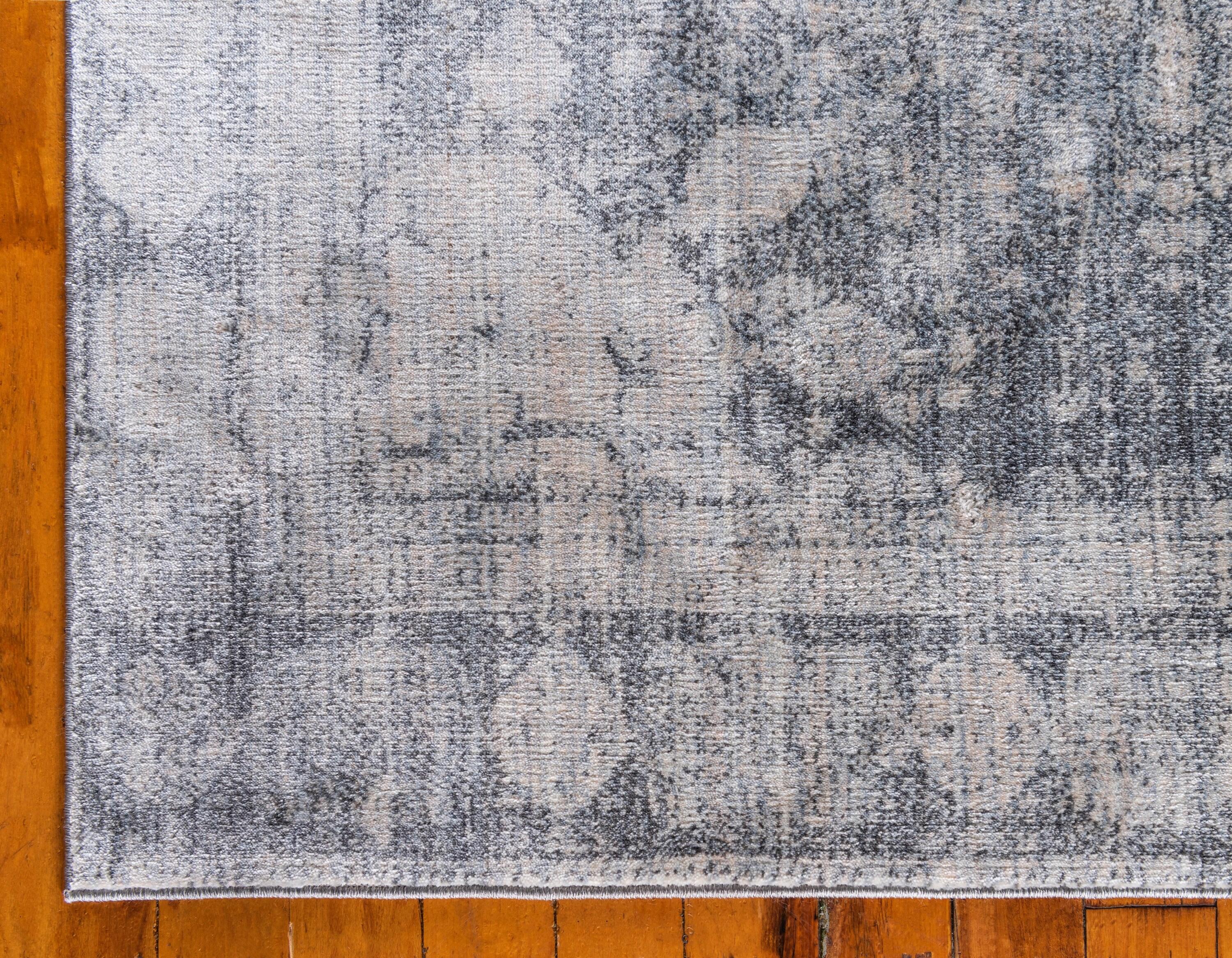 Unique Loom Asheville Collection Area Rug - Rockwell (4' 1" x 6' 1" Rectangle Gray/Beige)