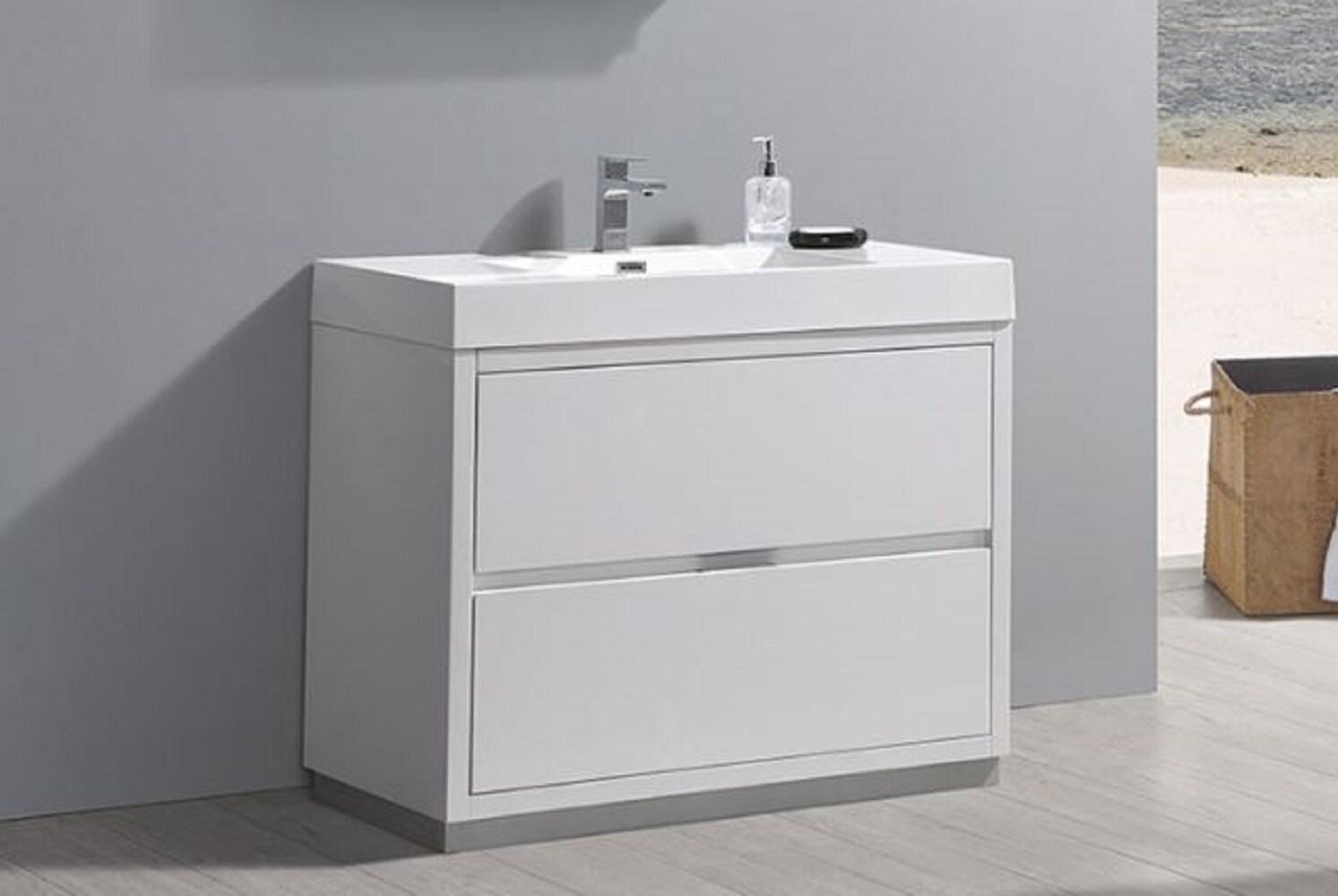 Valencia 40" Freestanding Single Sink Bathroom Vanity with Top and Sink (Faucet Not Included)