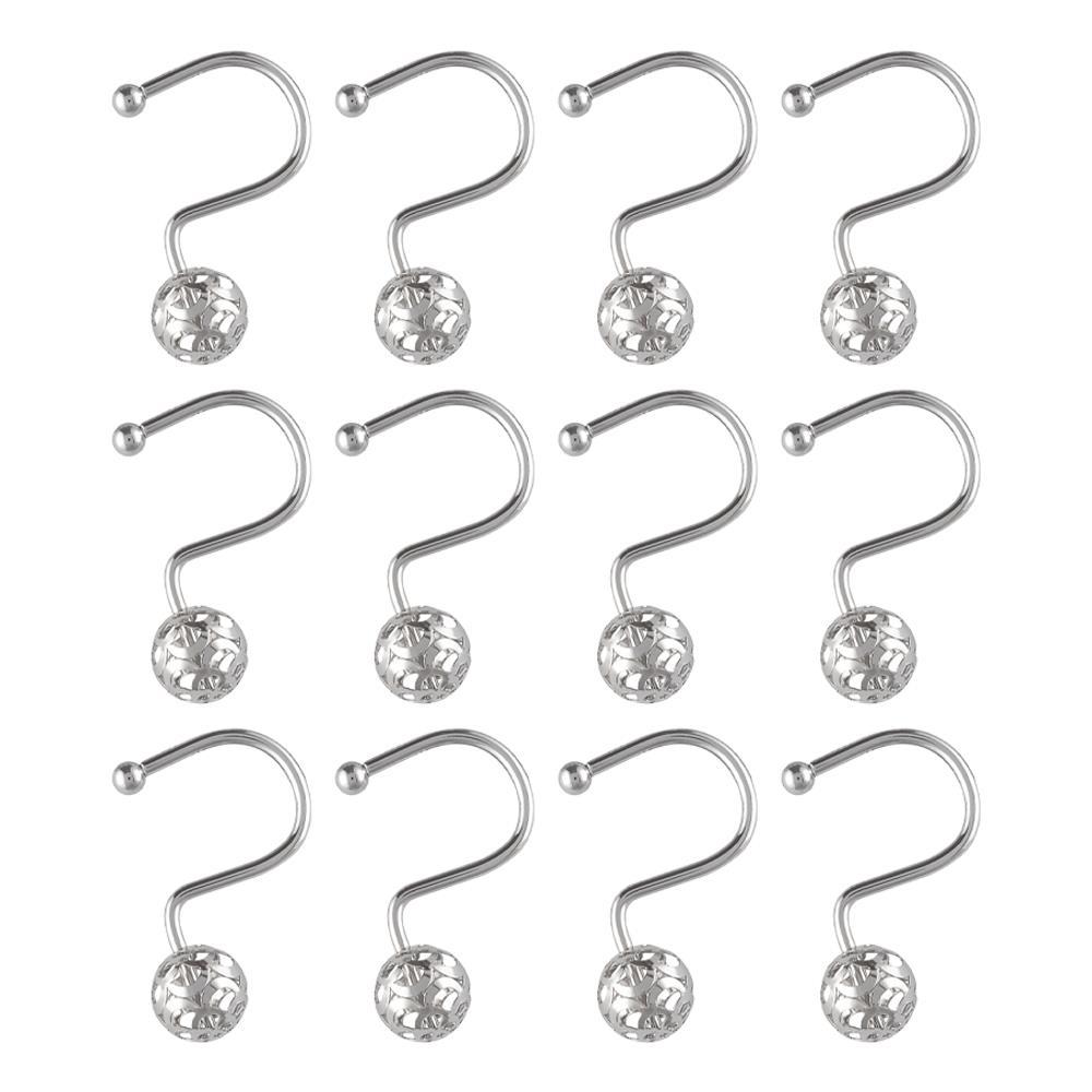 Steel Shower Curtain Hook (Set of 12)