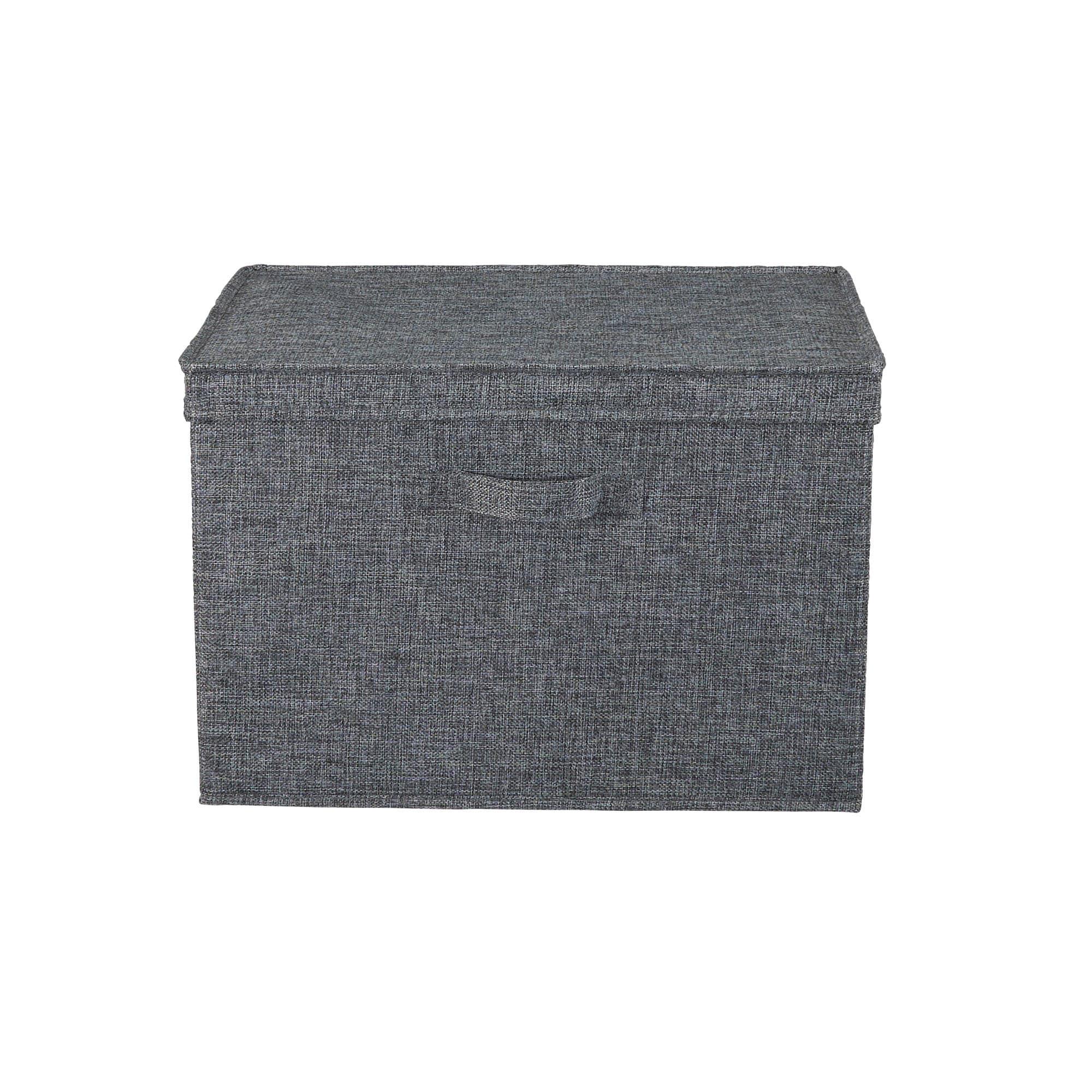 Household Essentials Household Essentials Wide Storage Box Fabric Bin (Set of 2)