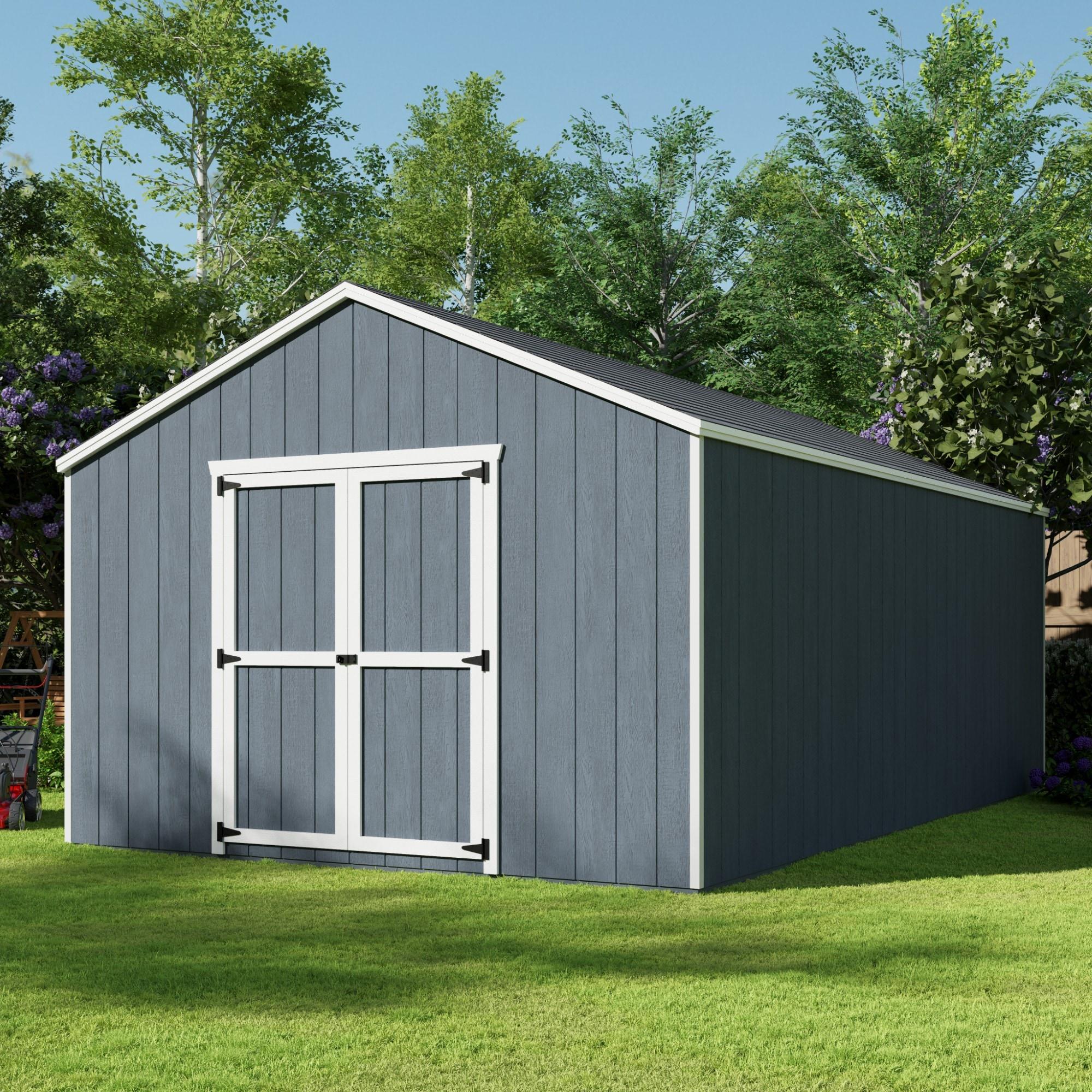 Little Cottage Co. Value Gable Outdoor Wood Storage Shed
