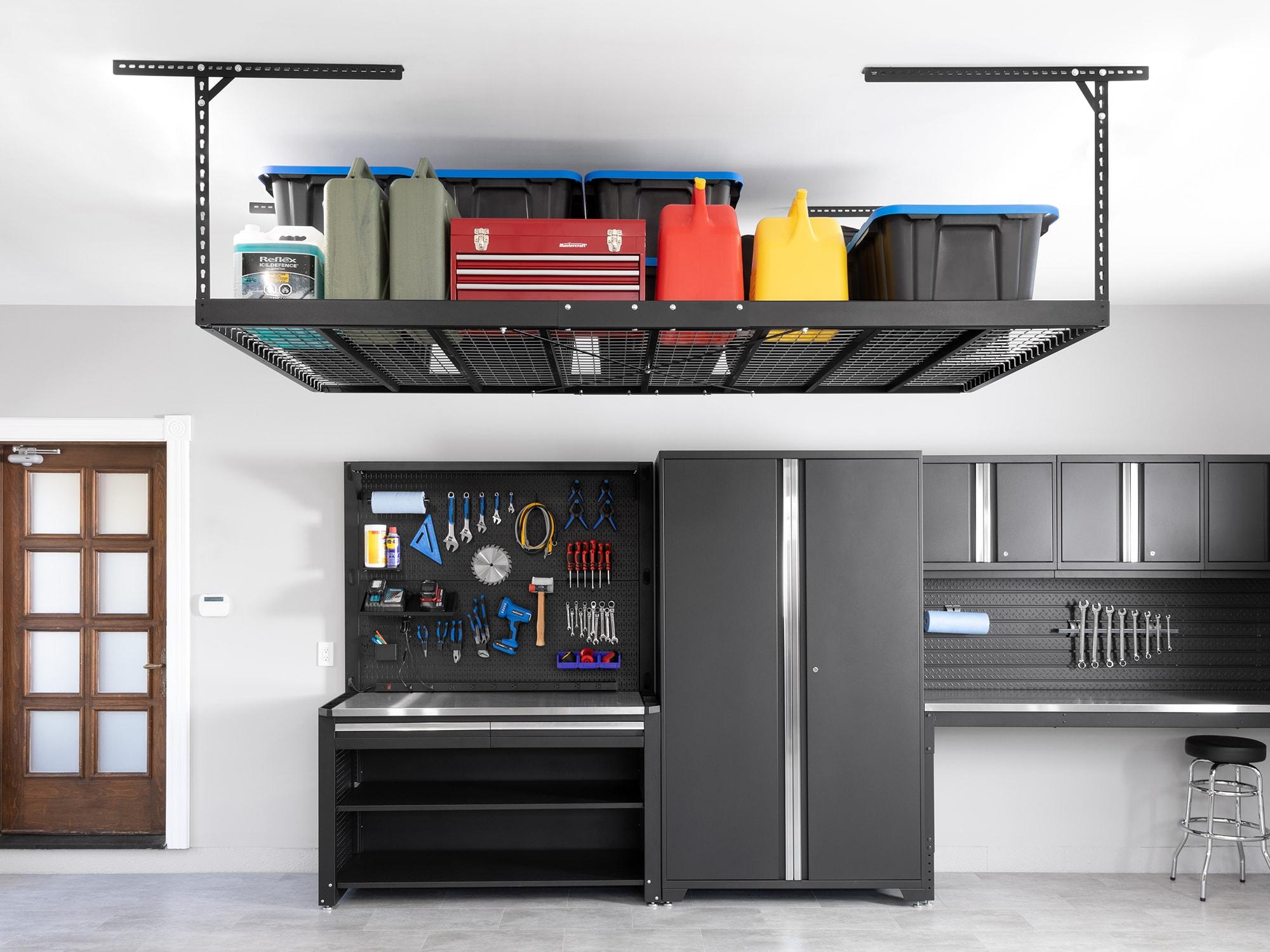 NewAge Products VersaRac Pro 4 ft. x 8 ft. Adjustable Overhead Storage Rack
