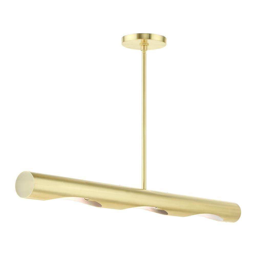 Livex Lighting Novato 3 - Light Chandelier in  Satin Brass