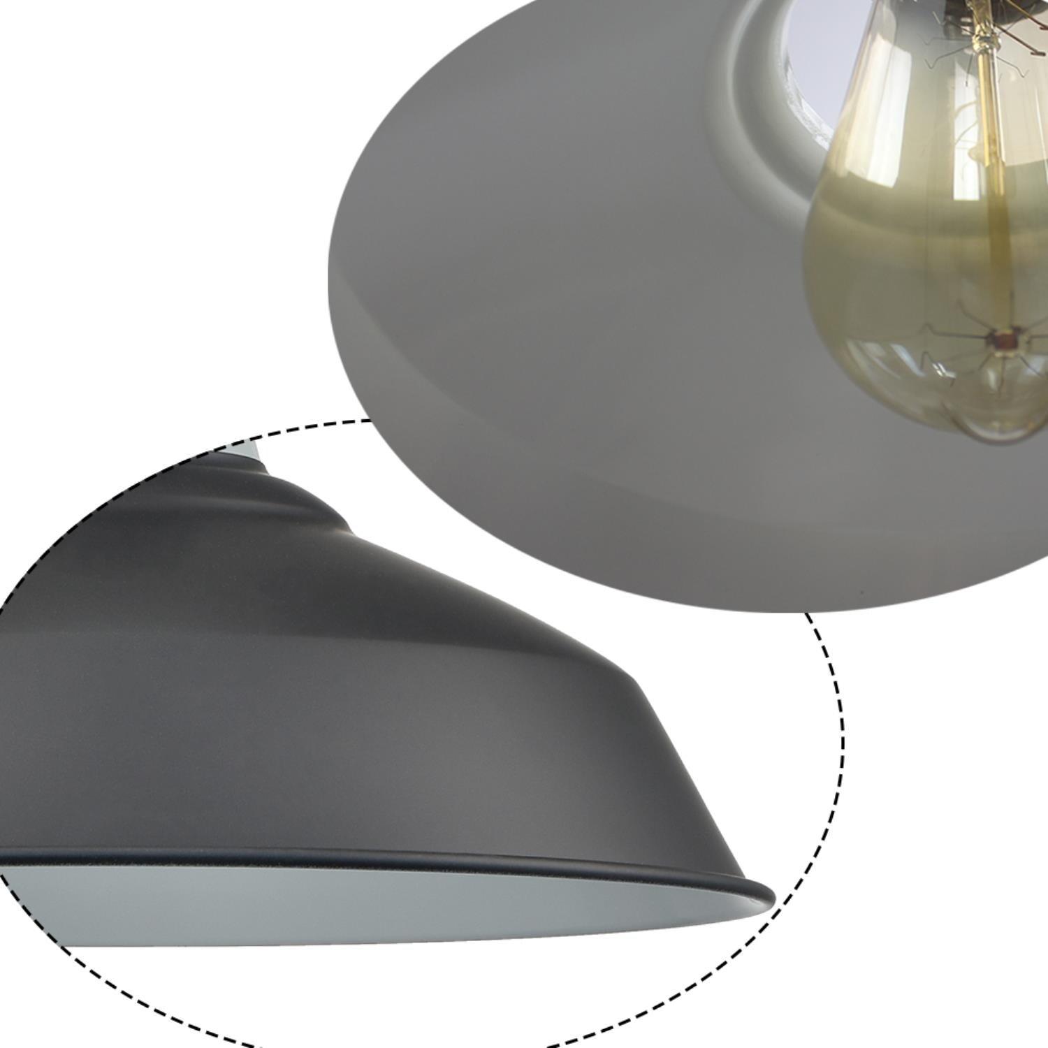 Industrial Plug-in Barn Pendant Light Black Farmhouse with On/Off Switch Pendant