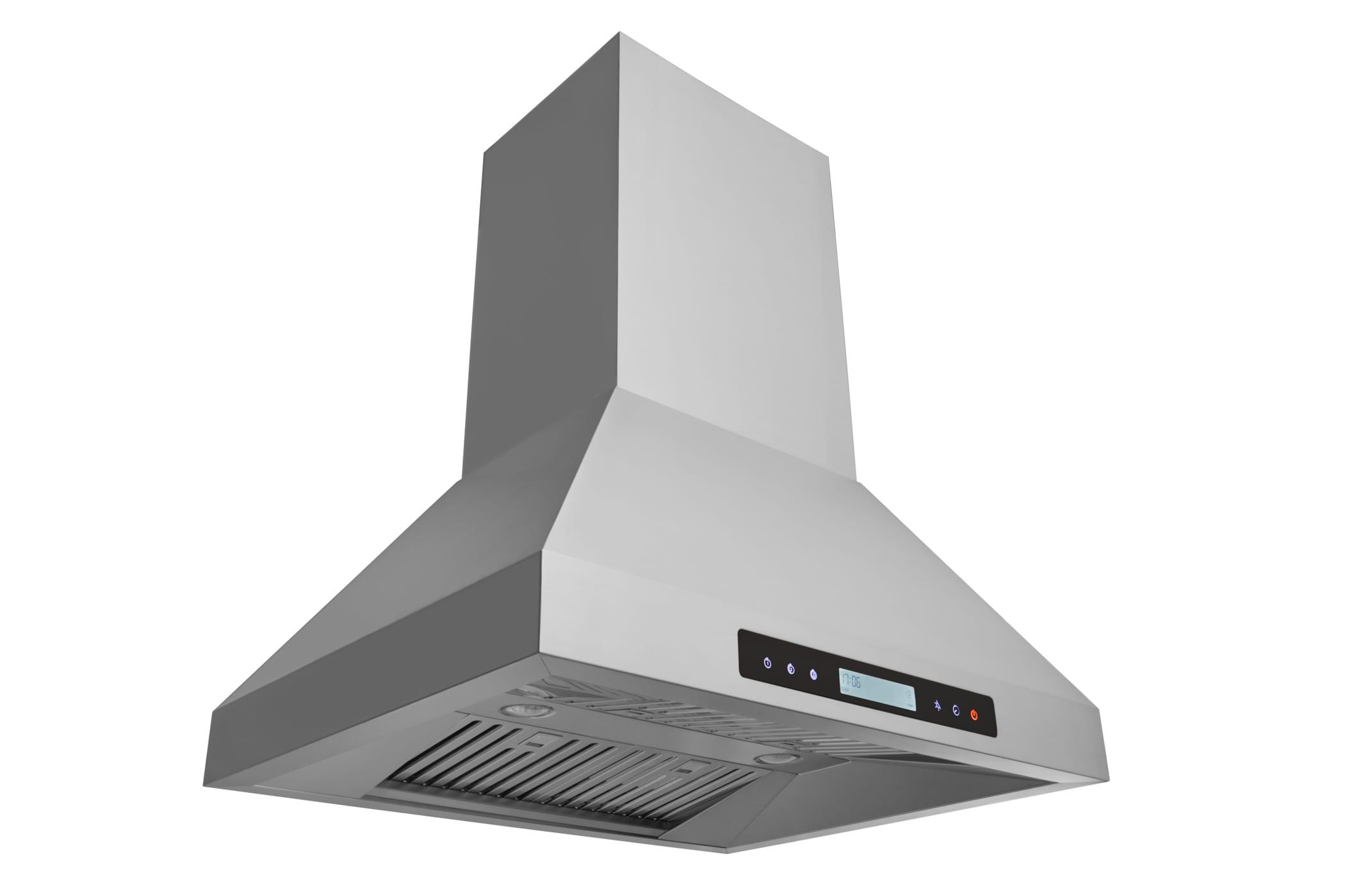 30" 1000 CFM Ducted Island Range Hood in Stainless Steel