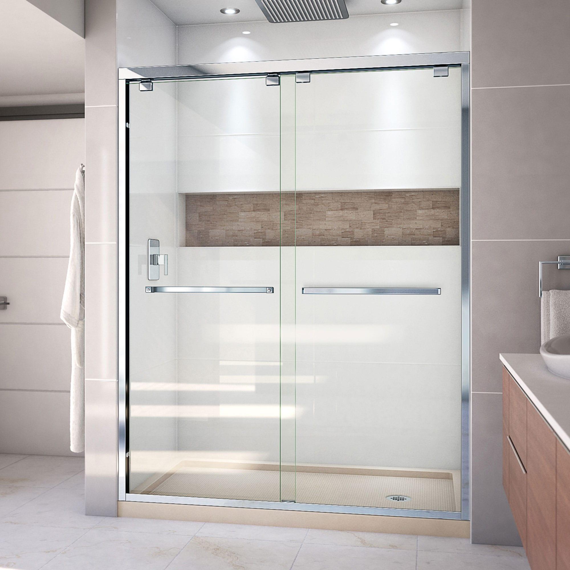 DreamLine Encore 78.75" H Semi-frameless Sliding Shower Enclosure DL-7007R-09